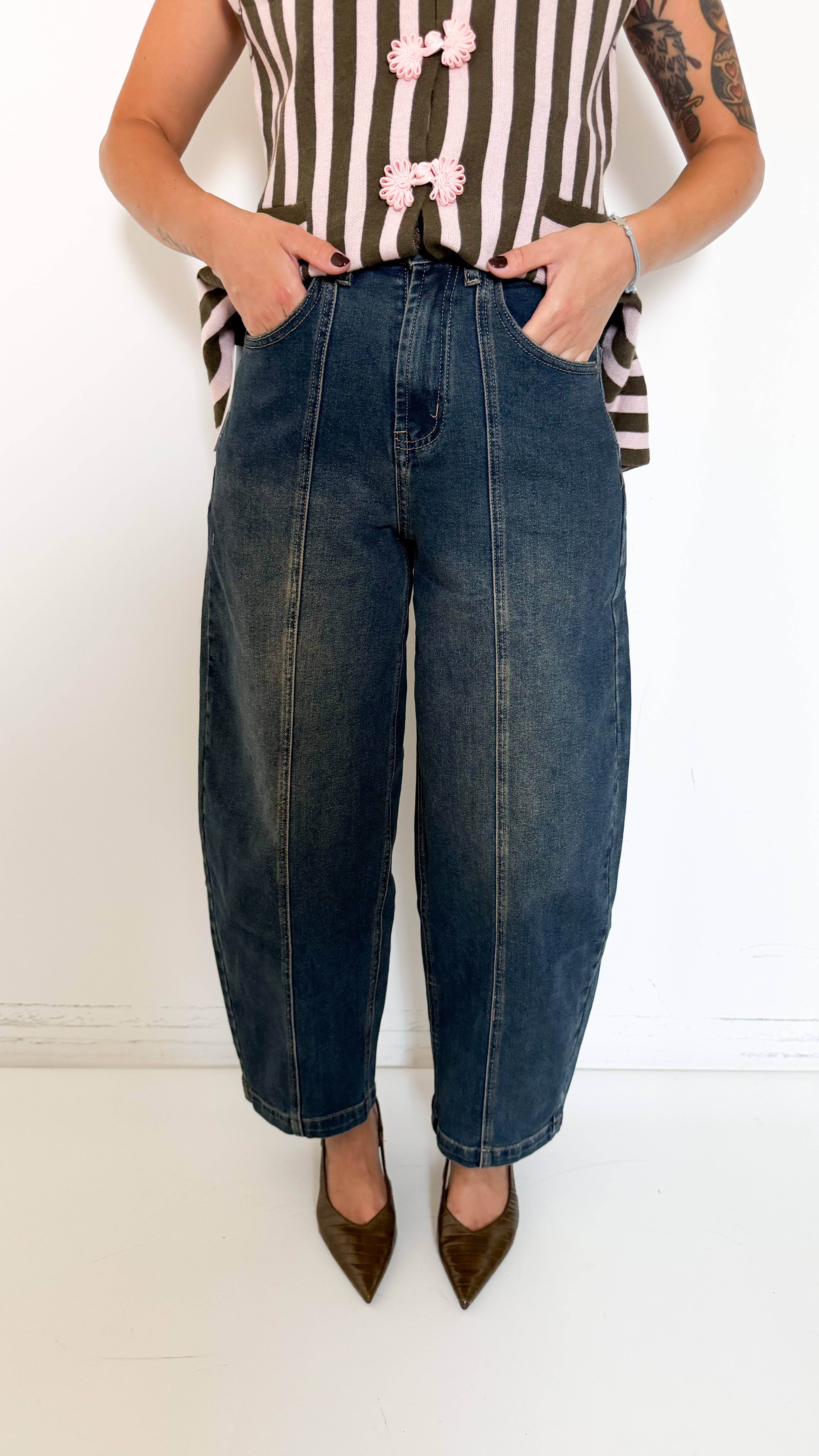 Jeans Balloon Fit Sabbiato