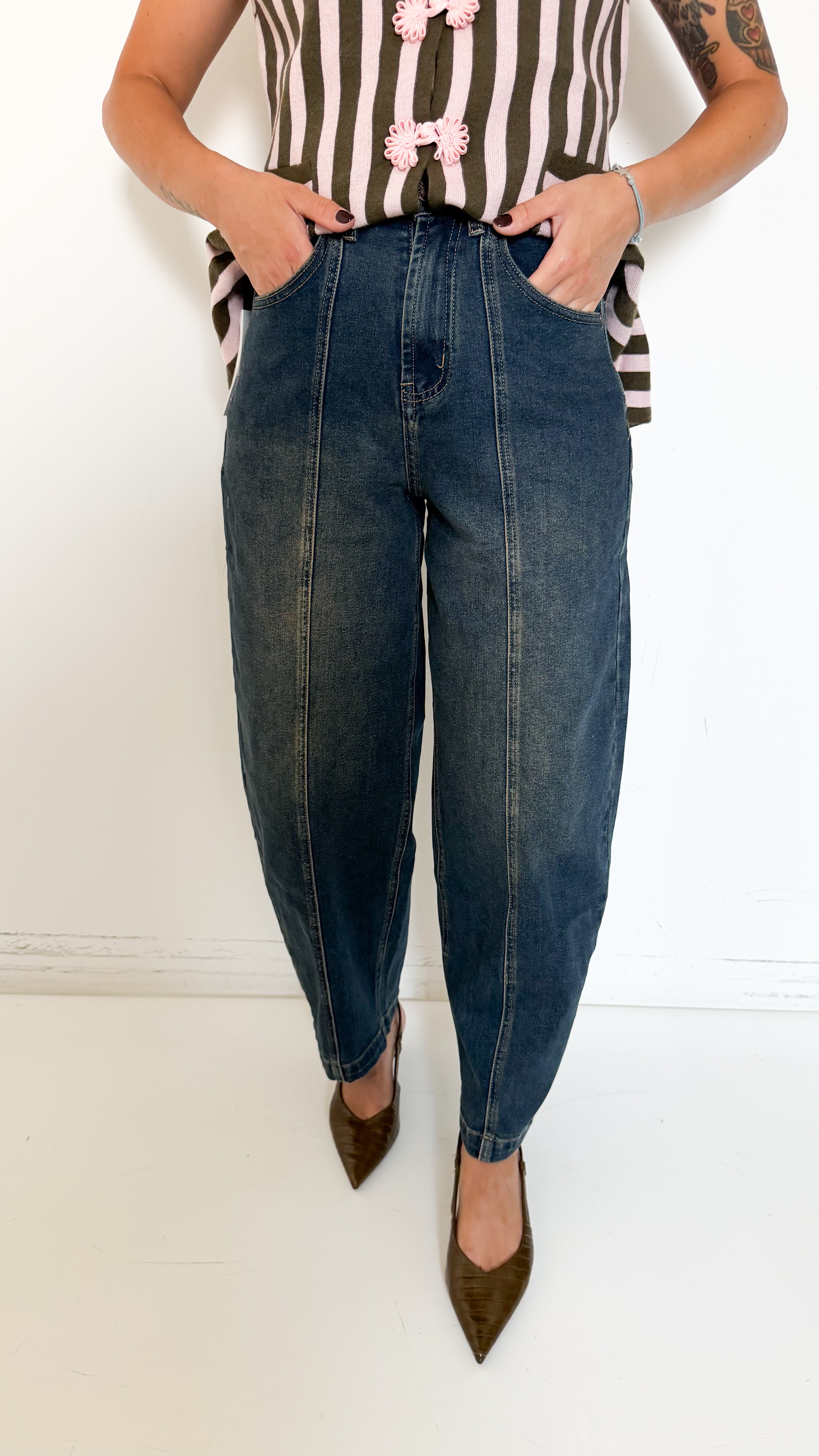Jeans Balloon Fit Sabbiato