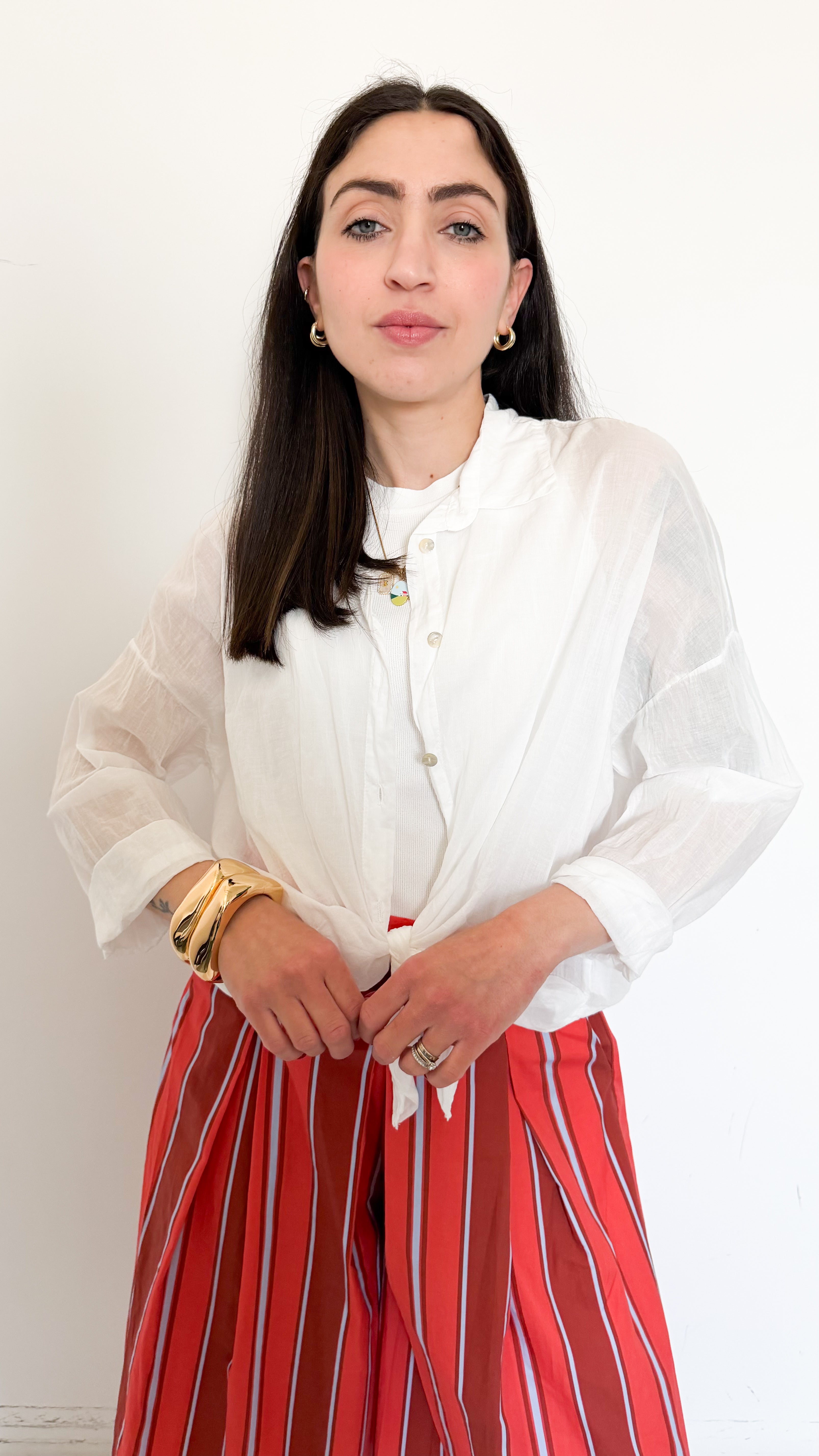 Camicia Bianca In Cotone