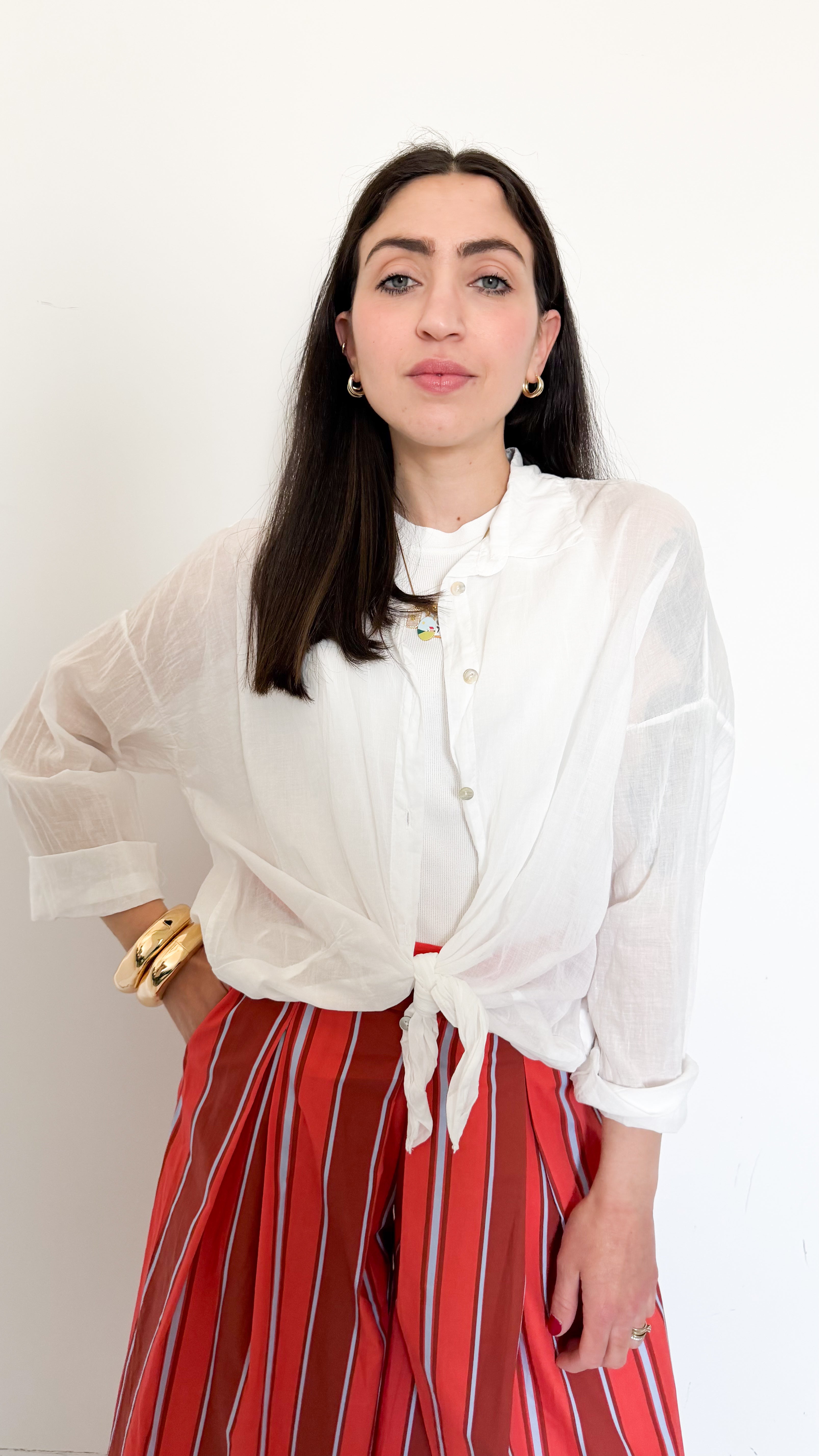 Camicia Bianca In Cotone