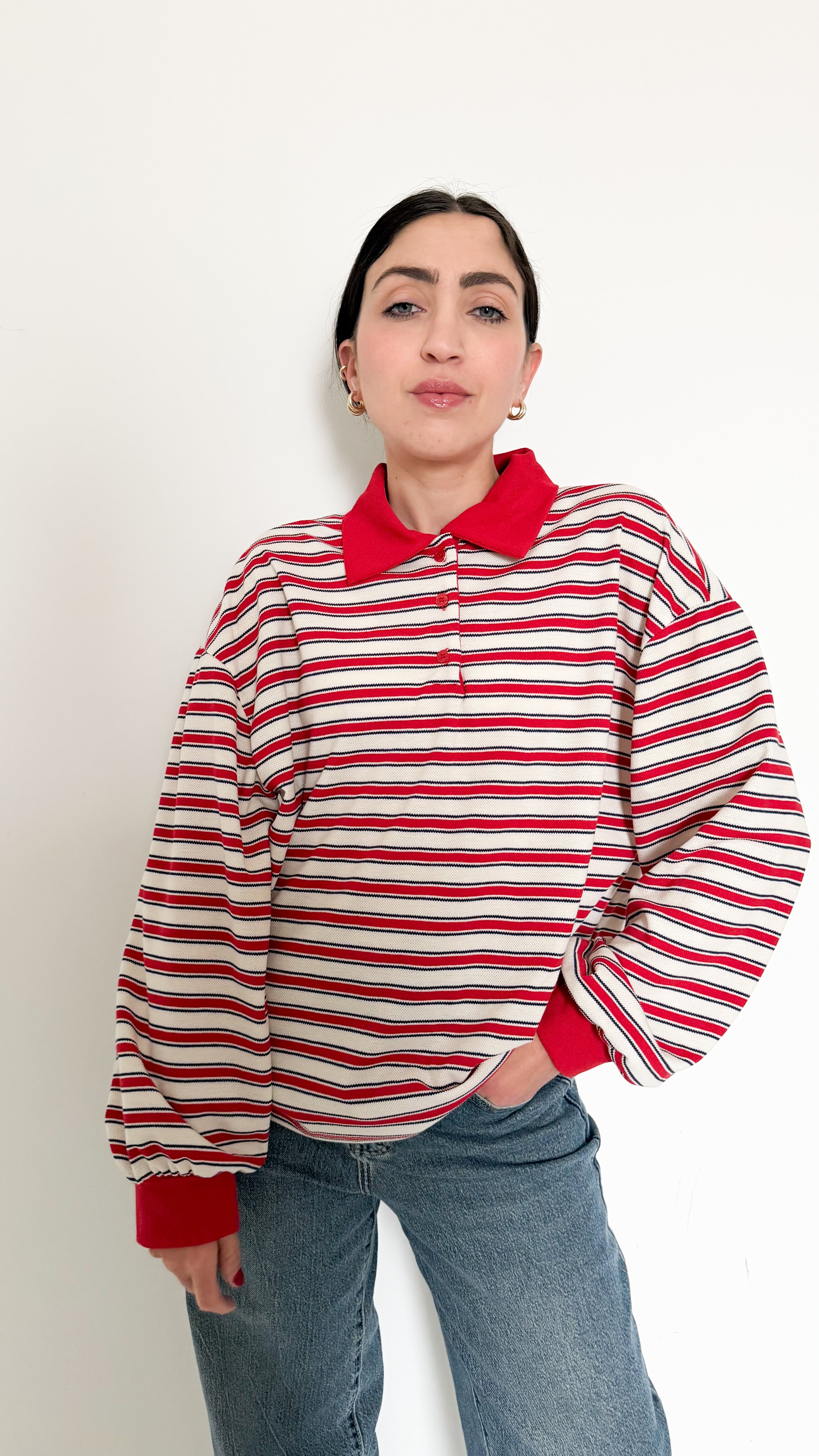Polo Rossa A Righe