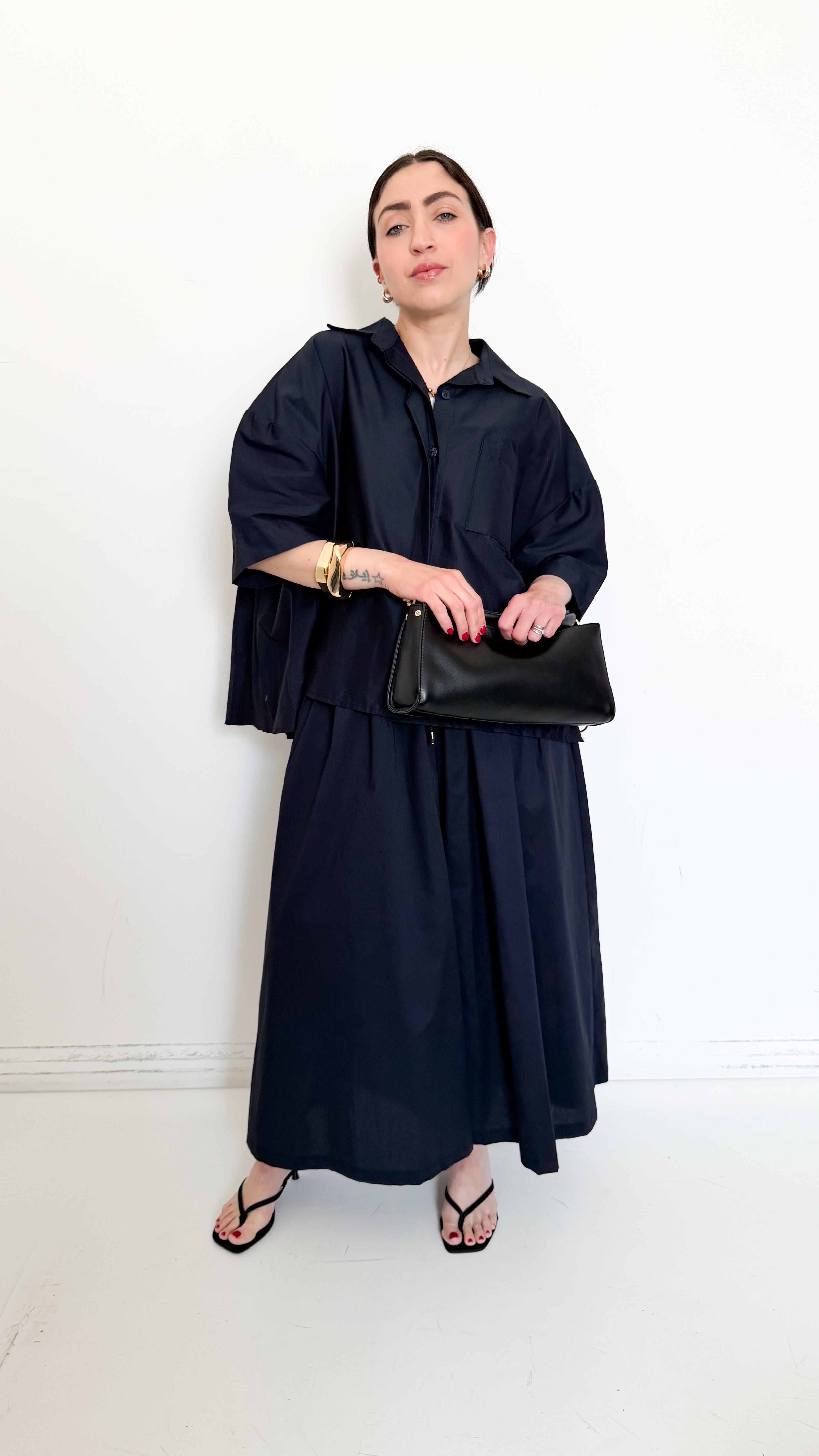 Coordinato Blu In Cotone