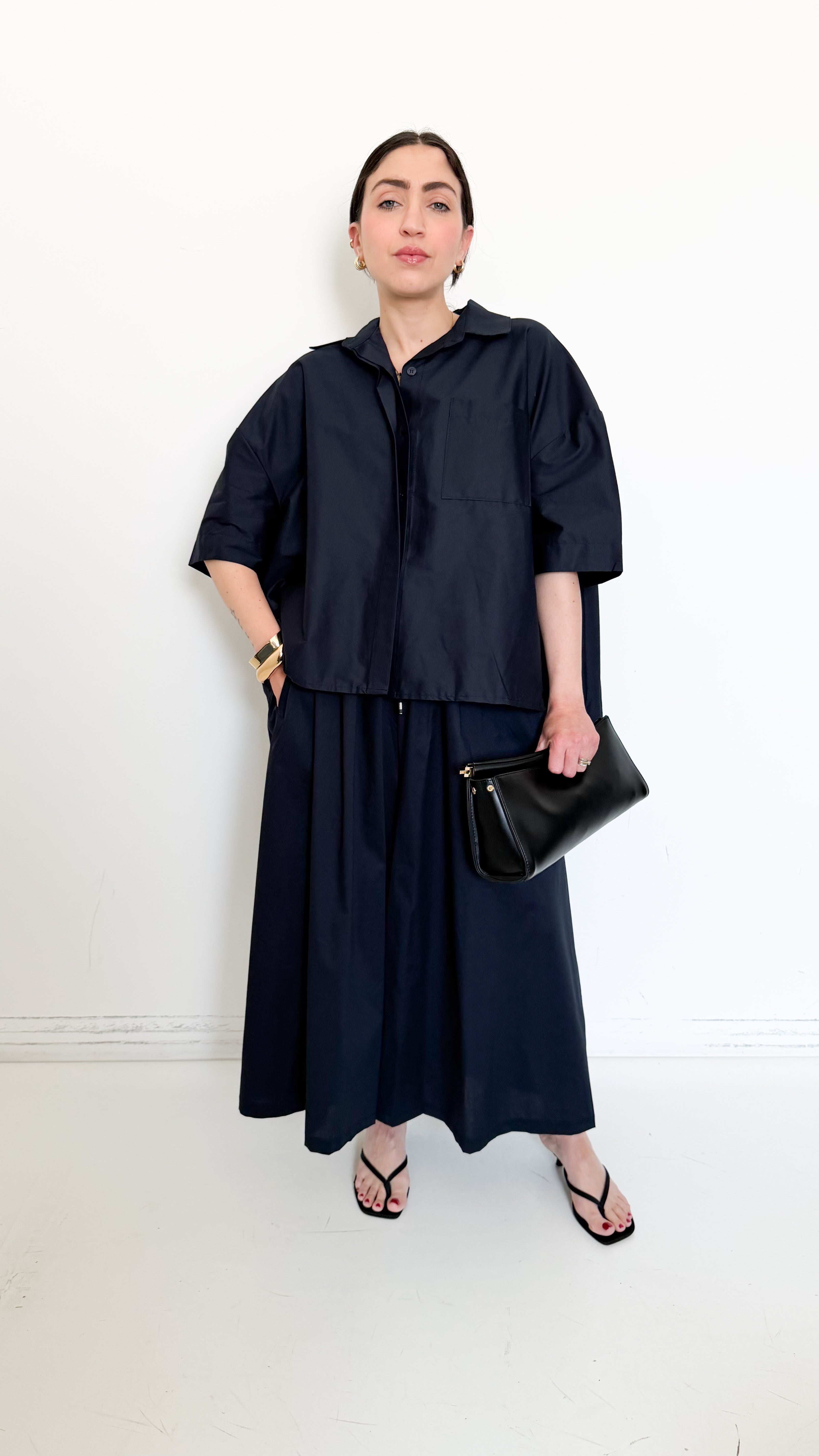 Coordinato Blu In Cotone