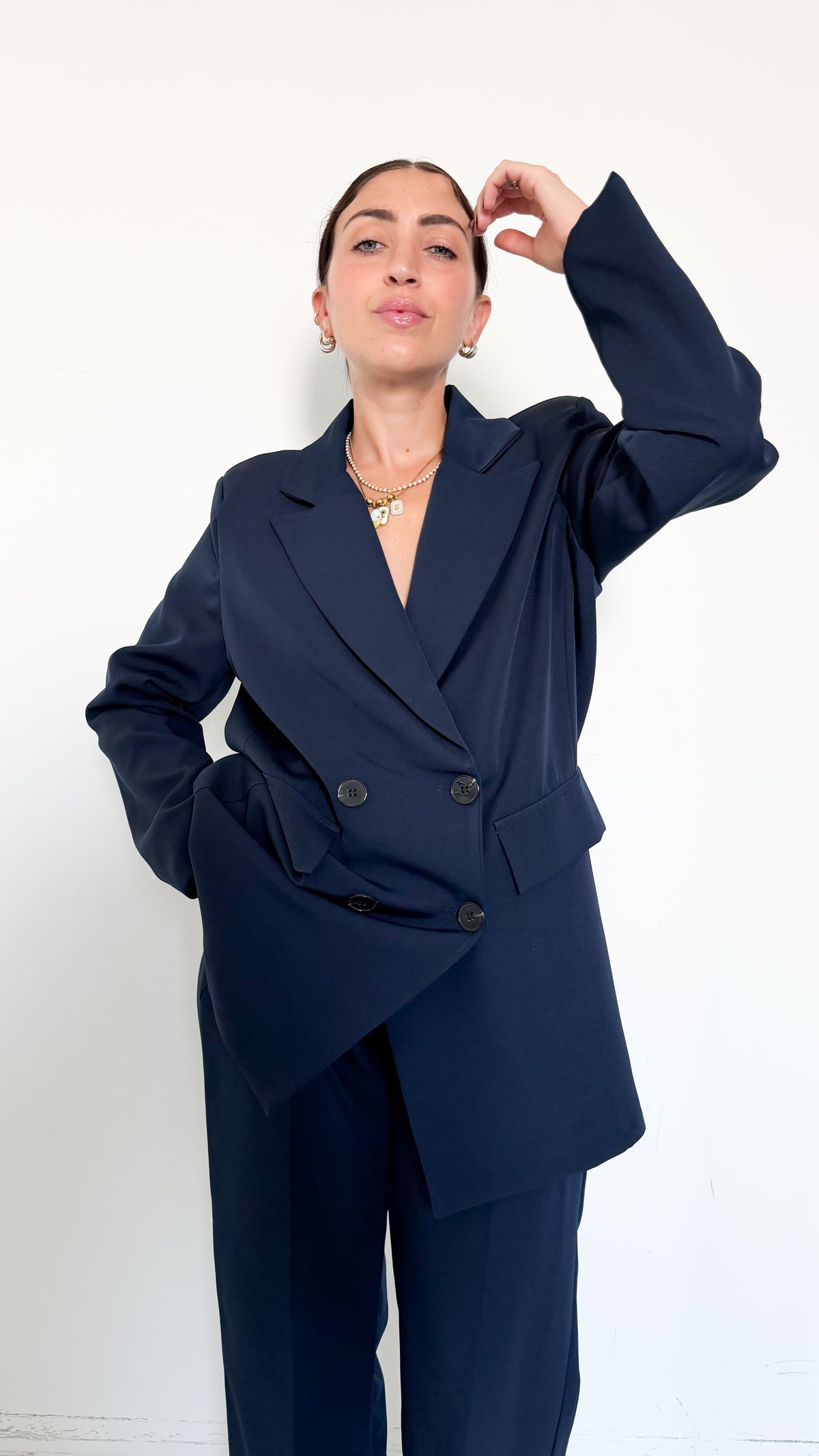 Tailleur Over Doppiopetto Blu