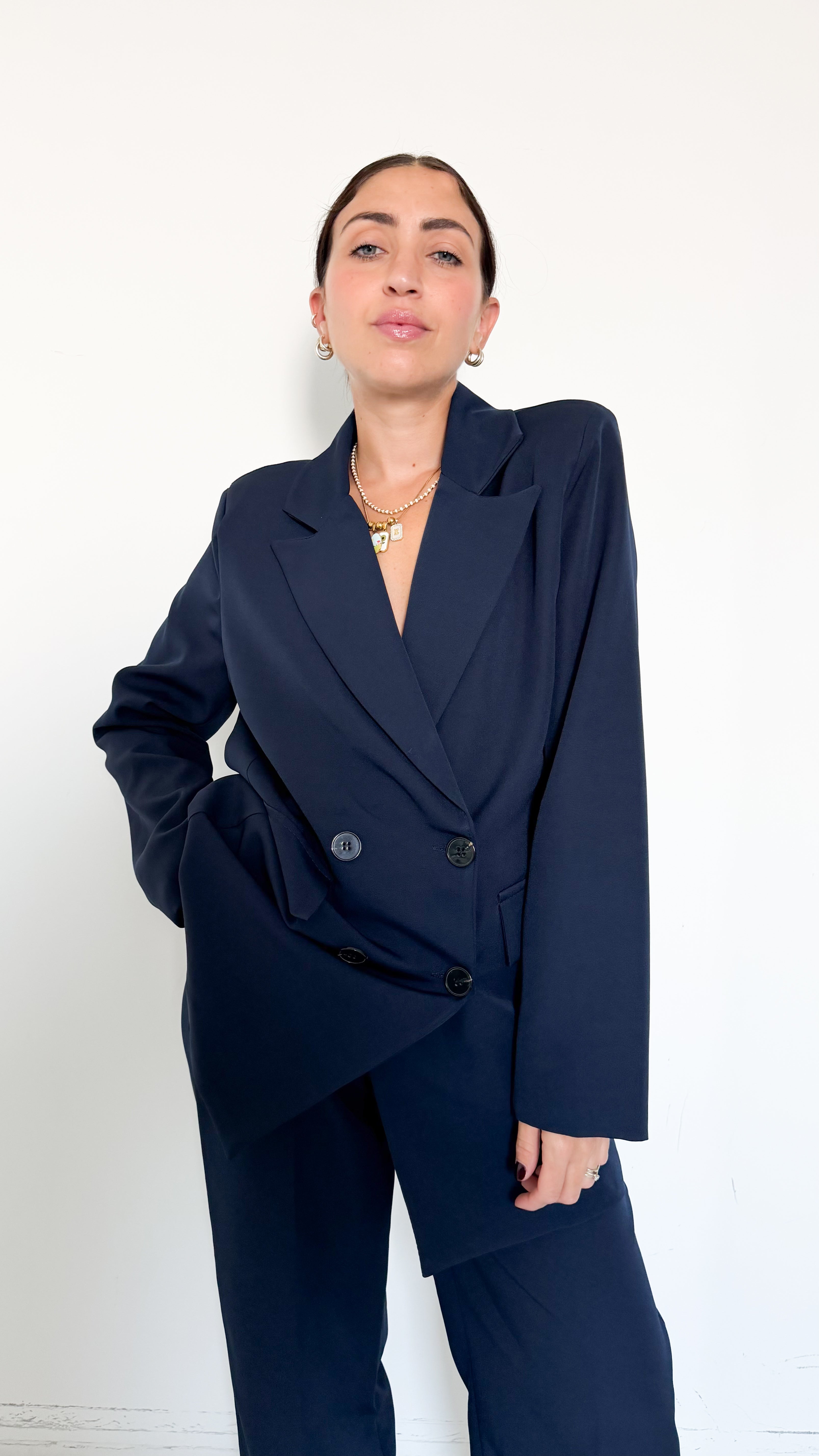 Tailleur Over Doppiopetto Blu