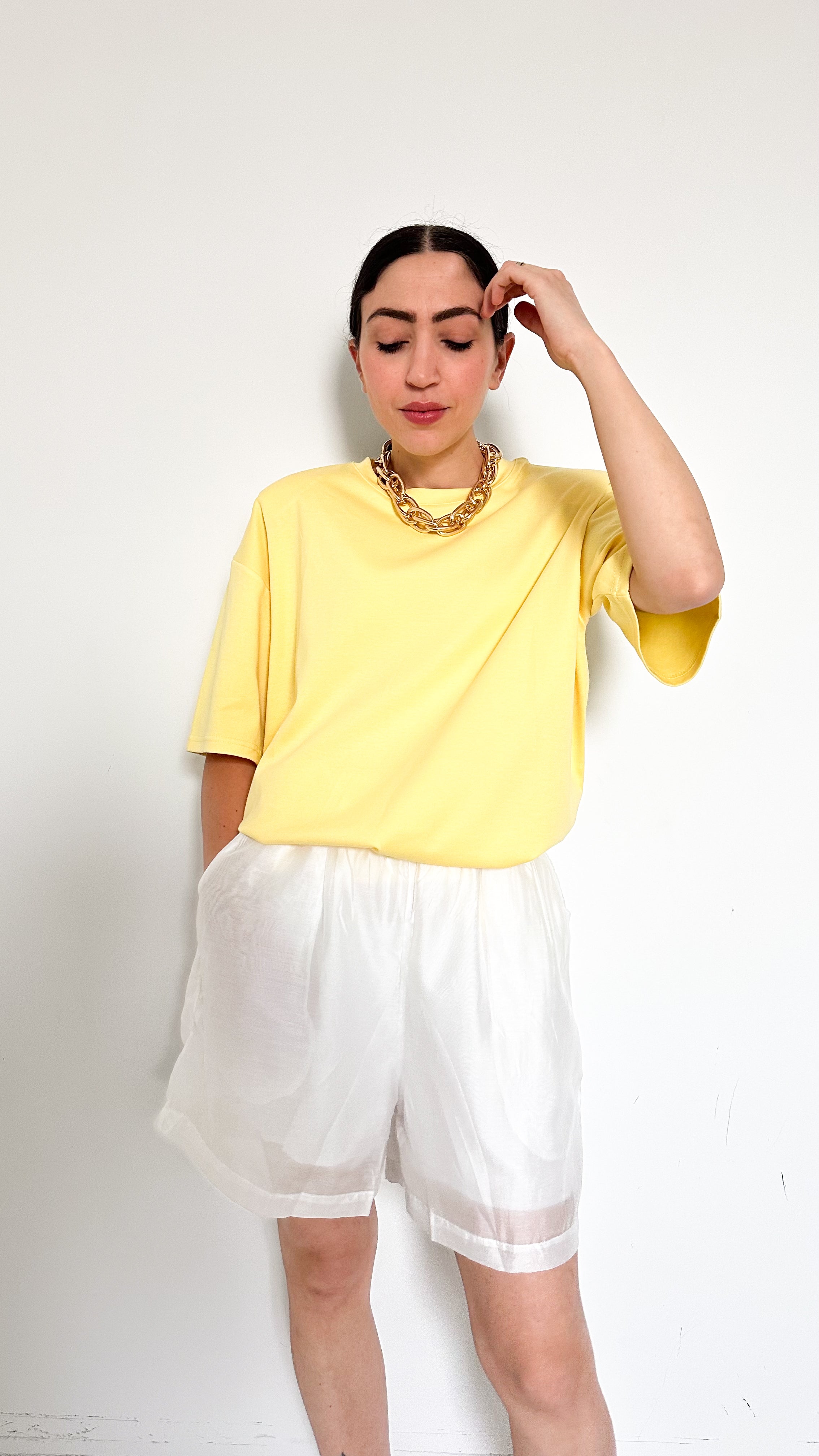 Shorts Velato Bianco