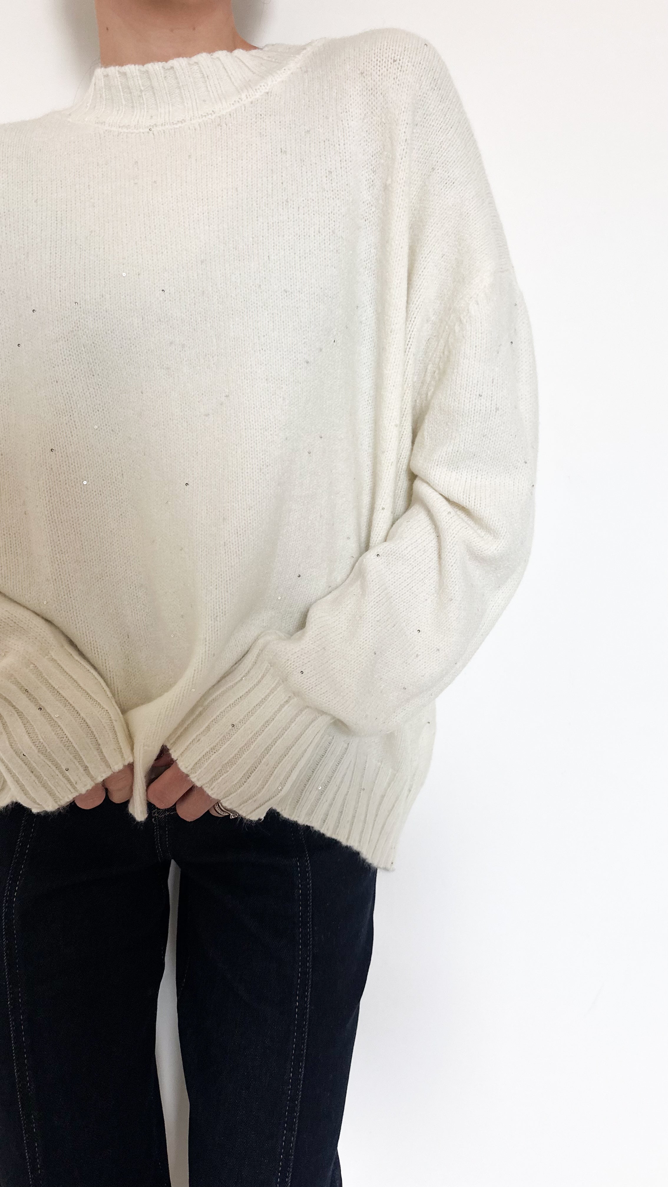 Pull Panna Con Dettagli