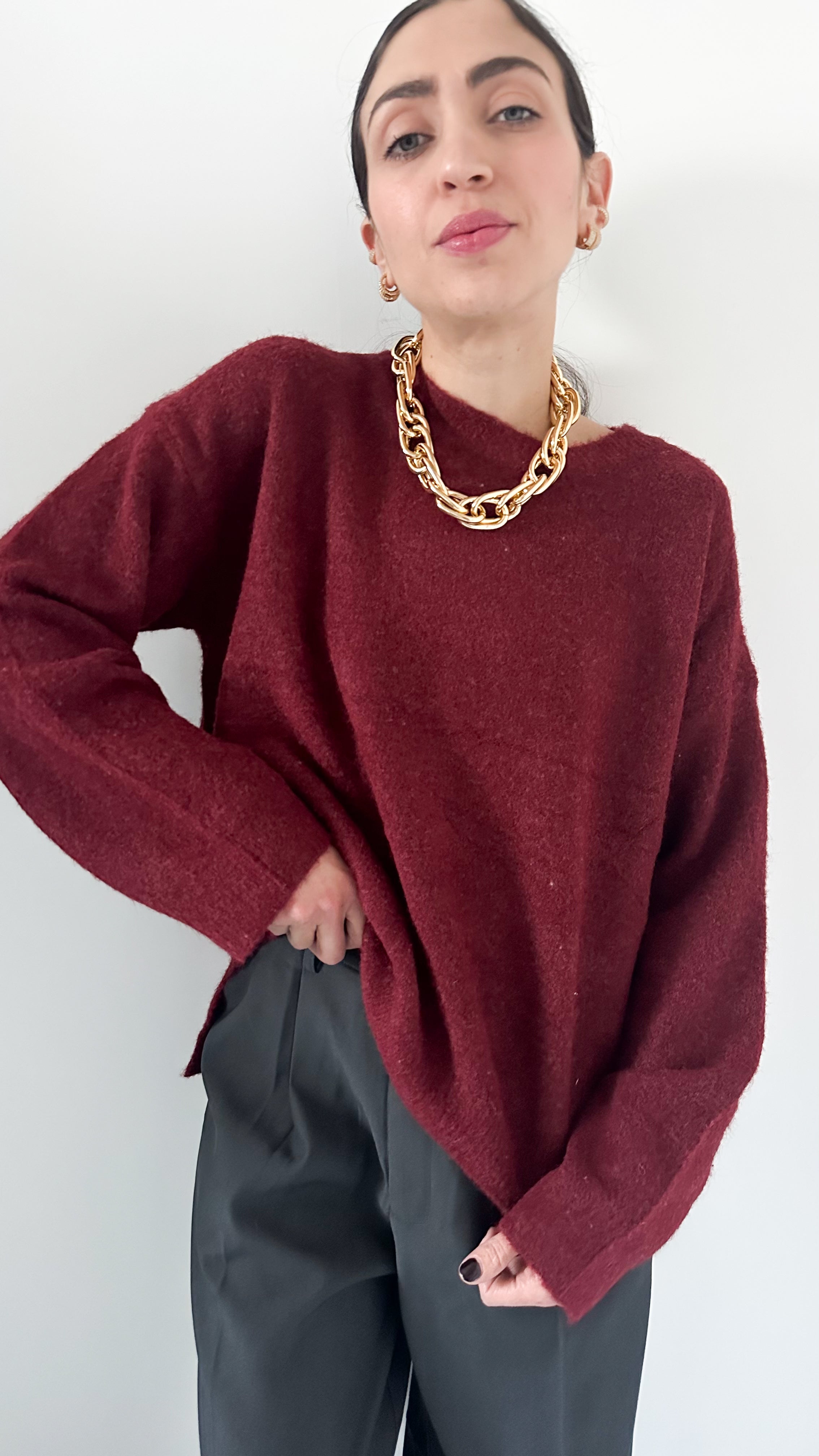 Pull Bordeaux