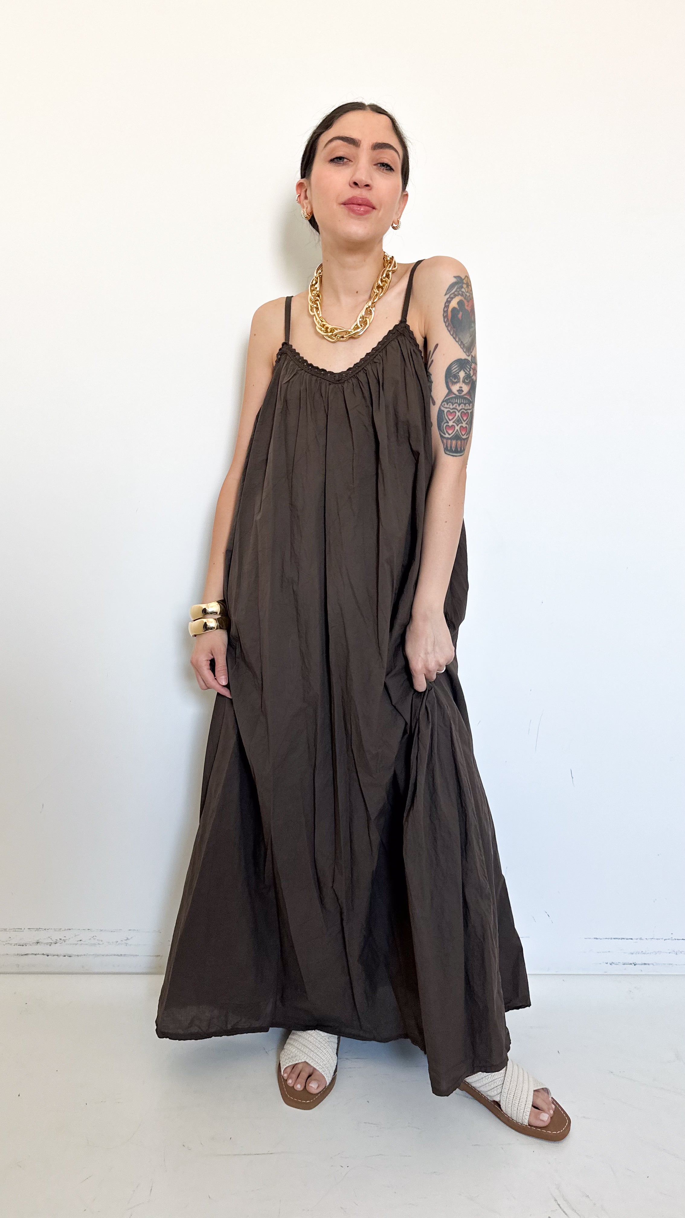 Vestito Cindy Marrone