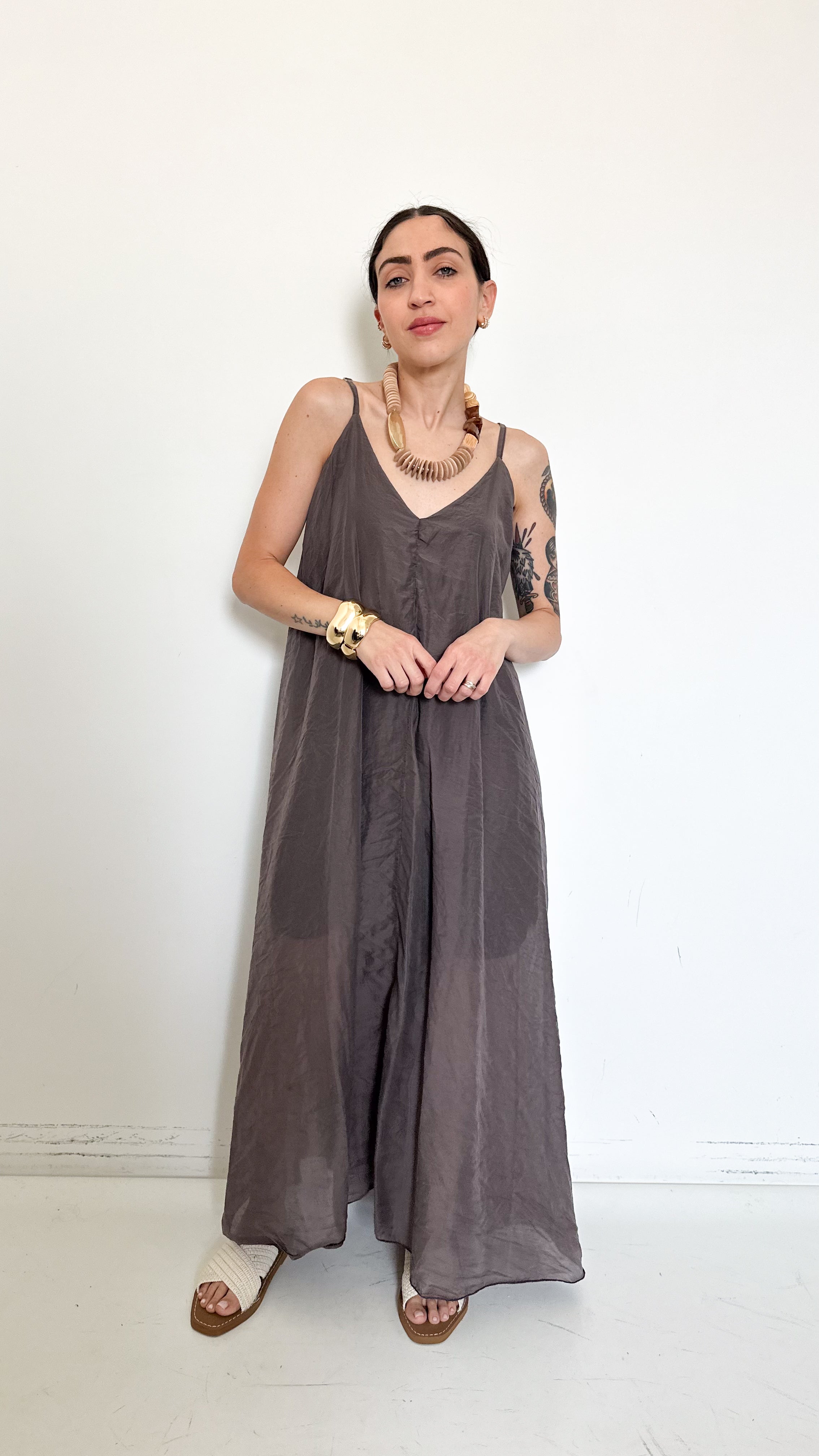 Vestito Sandra Marrone