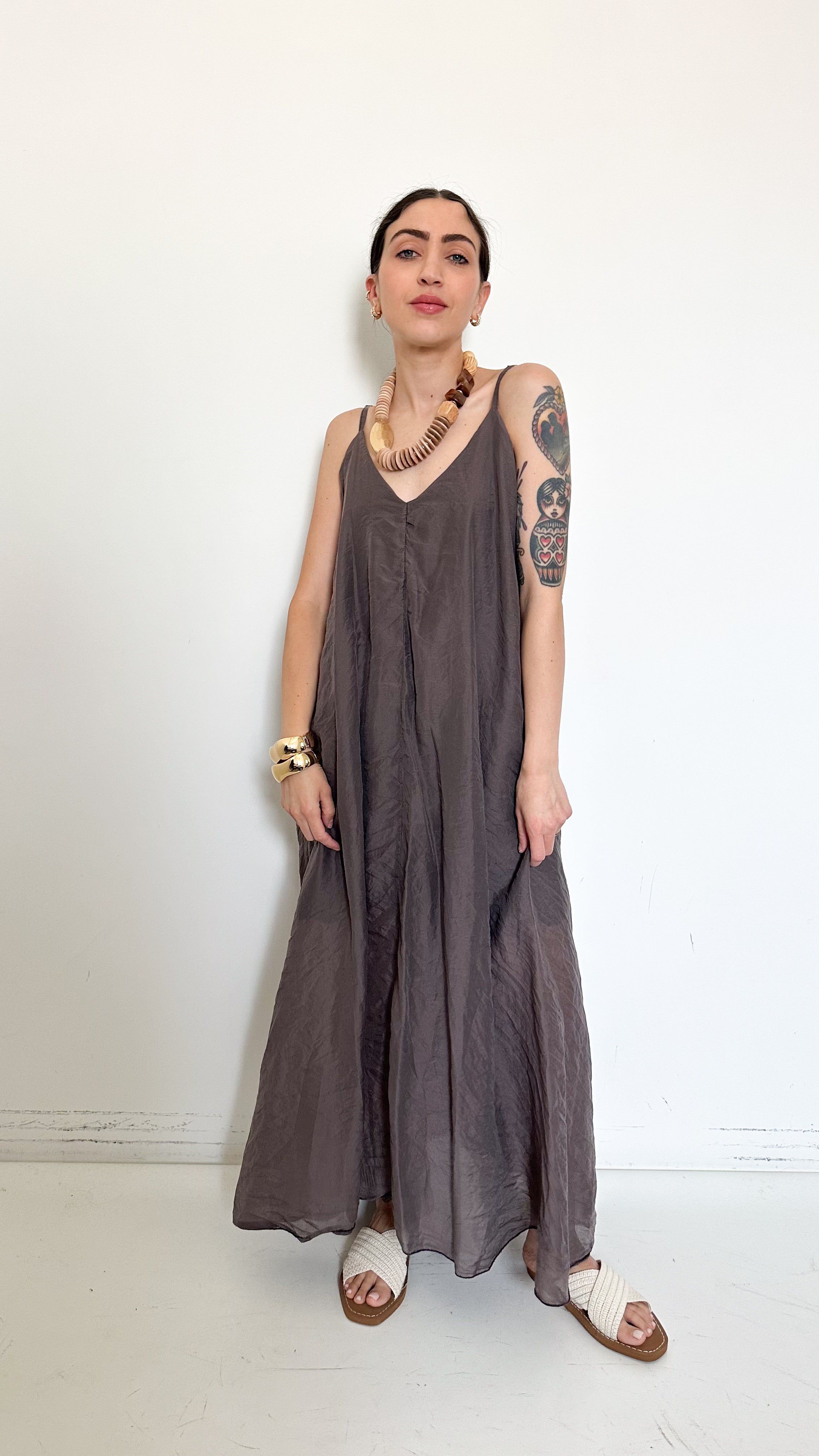 Vestito Sandra Marrone