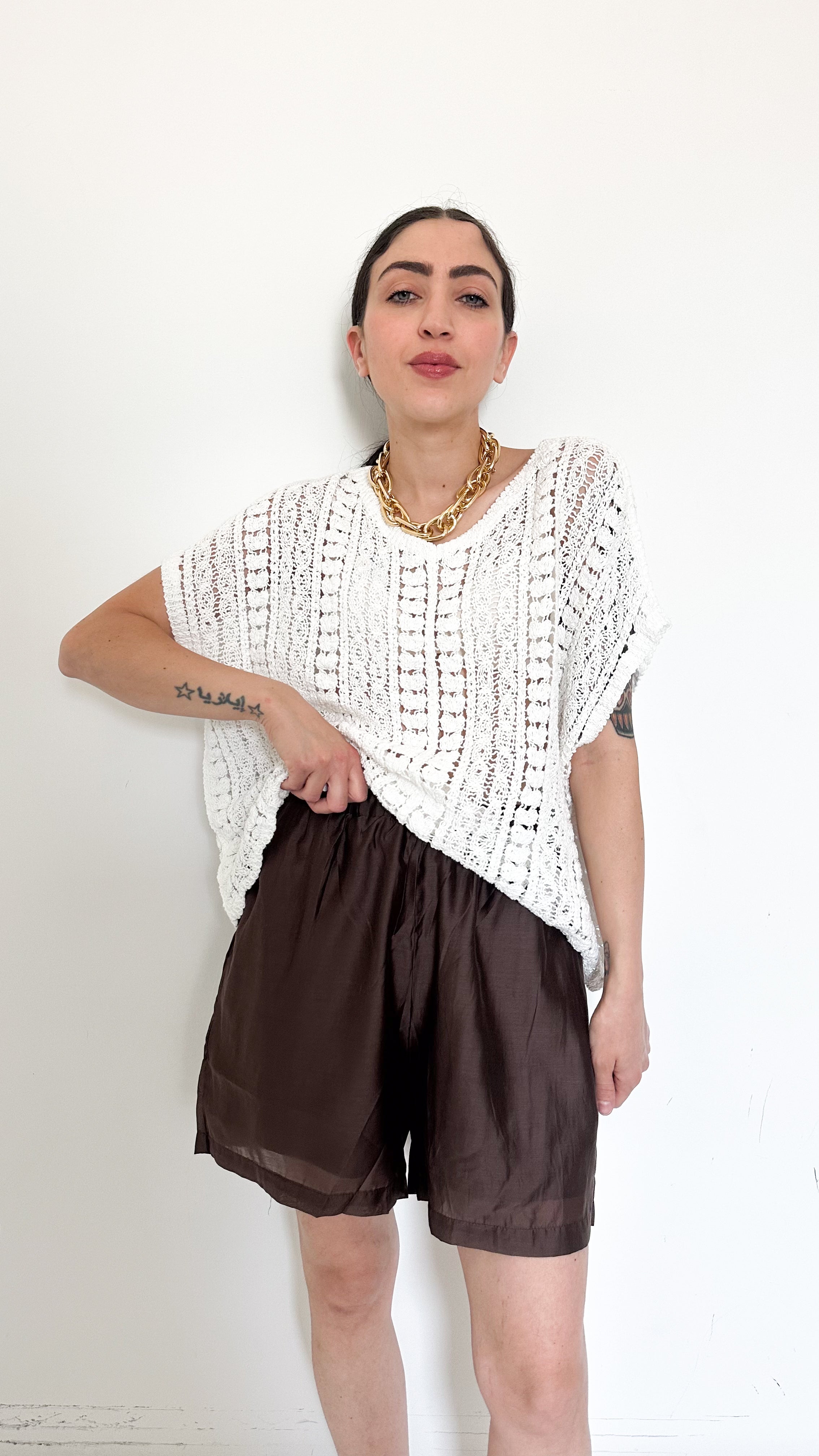 Gilet Con Dettagli Bianco