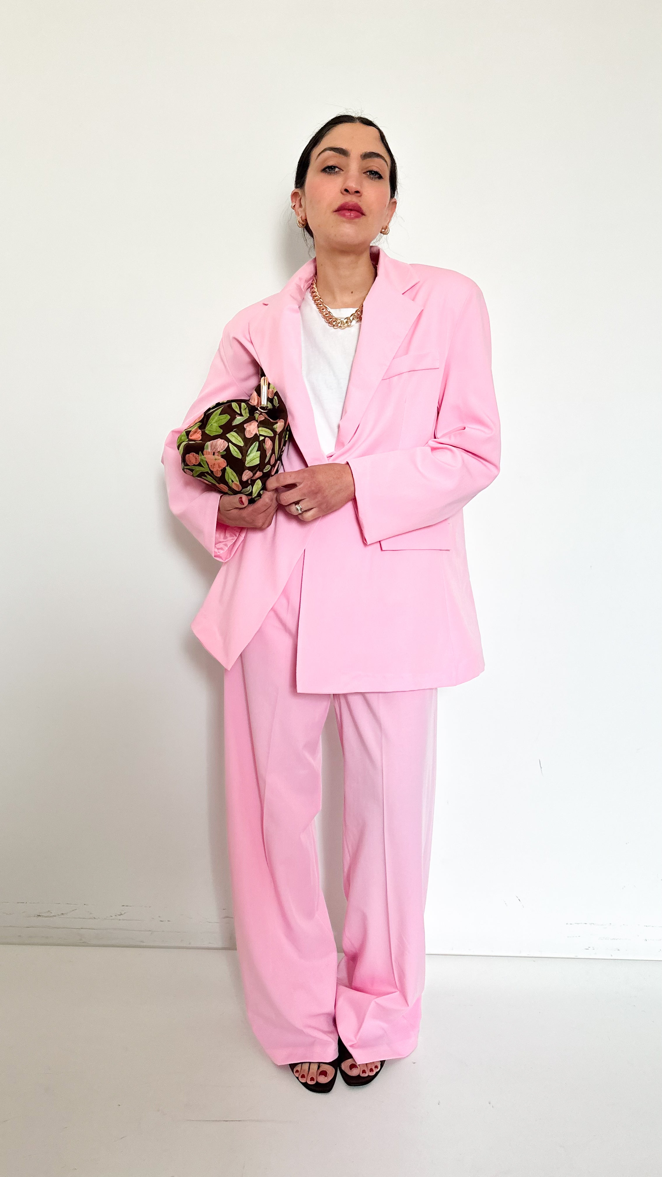 Tailleur Monopetto Over Rosa
