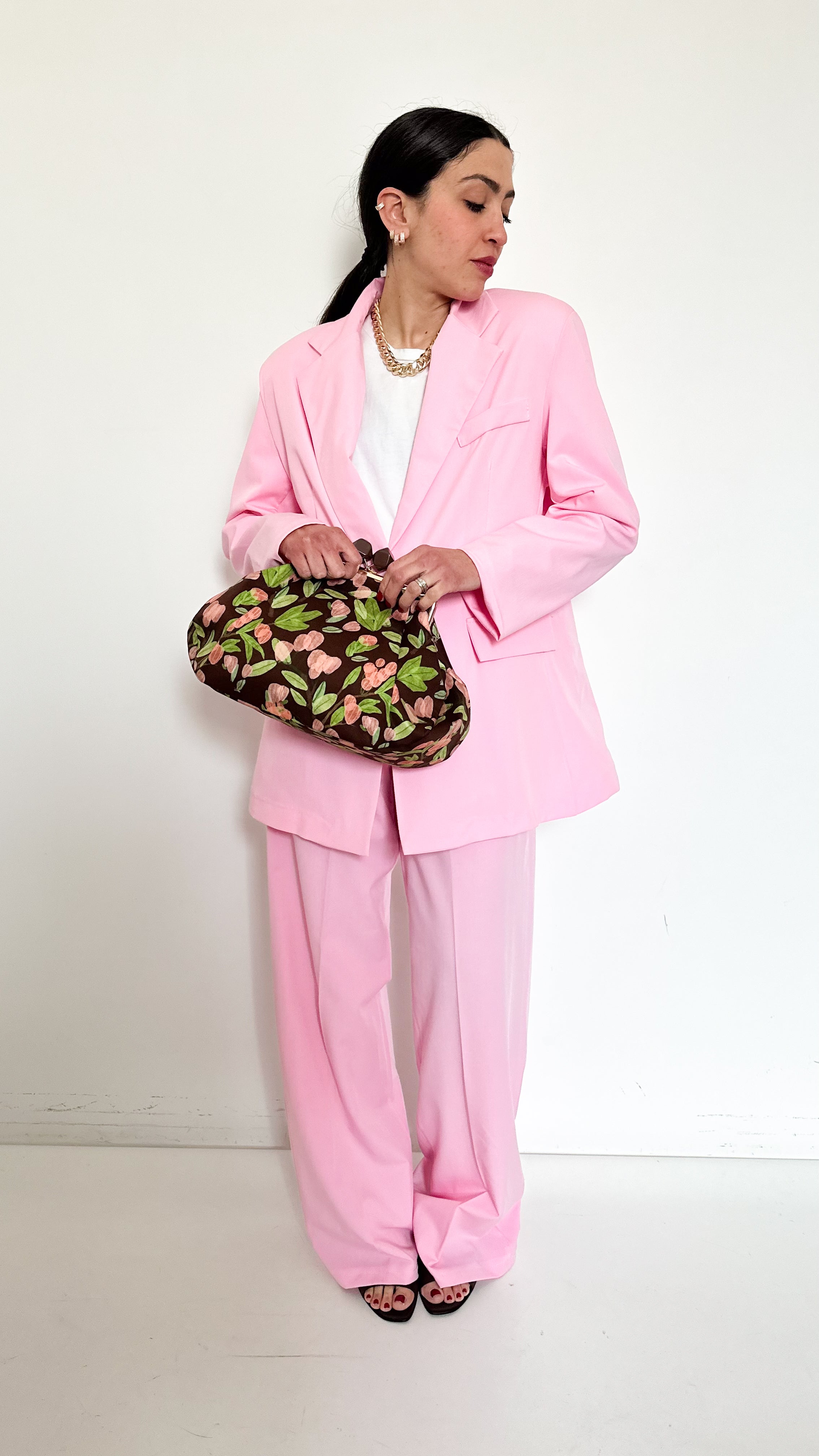 Tailleur Monopetto Over Rosa