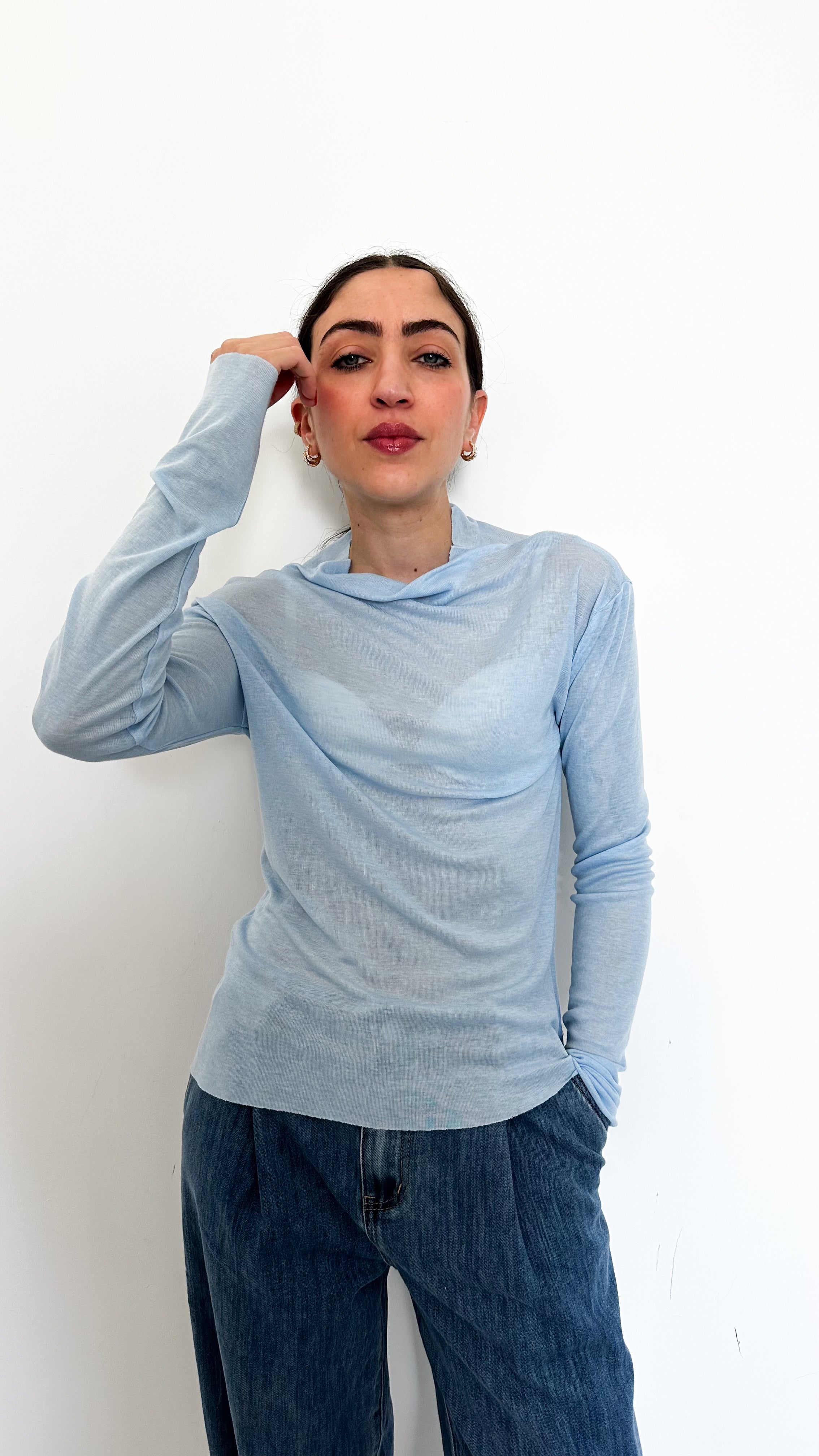 Maglia Velata Celeste