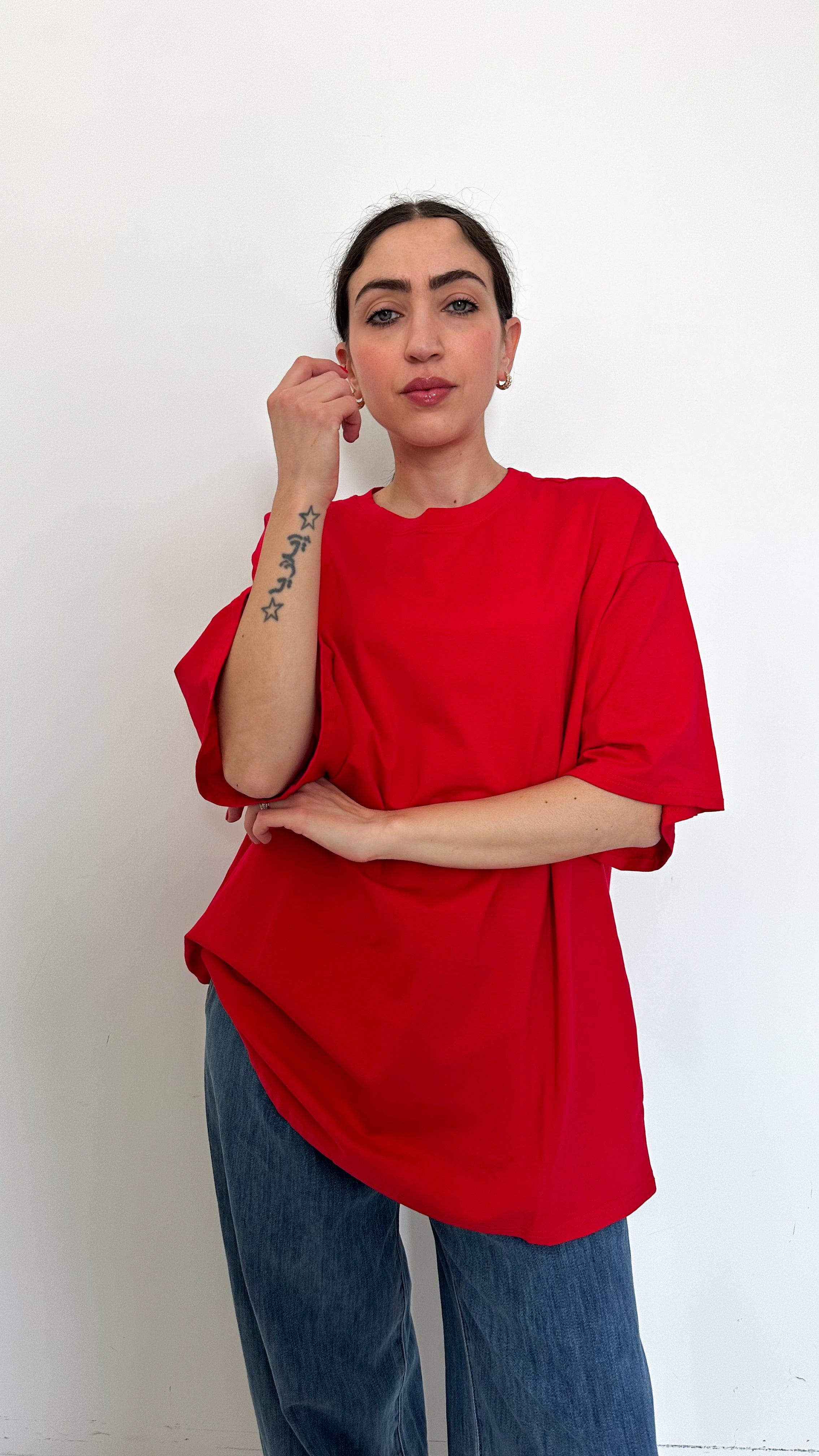T-Shirt Basic Over Rossa