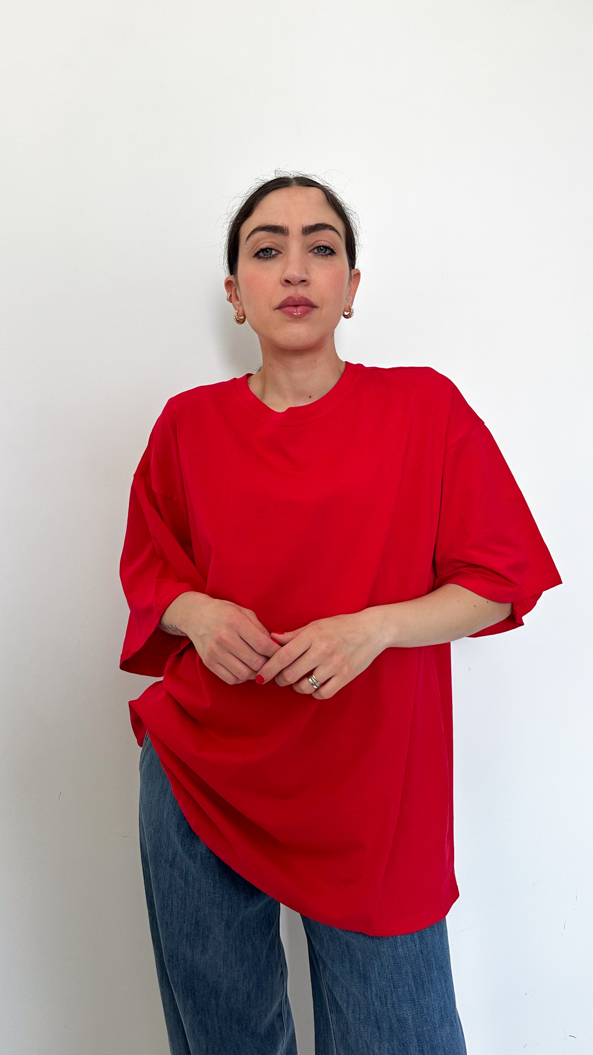 T-Shirt Basic Over Rossa
