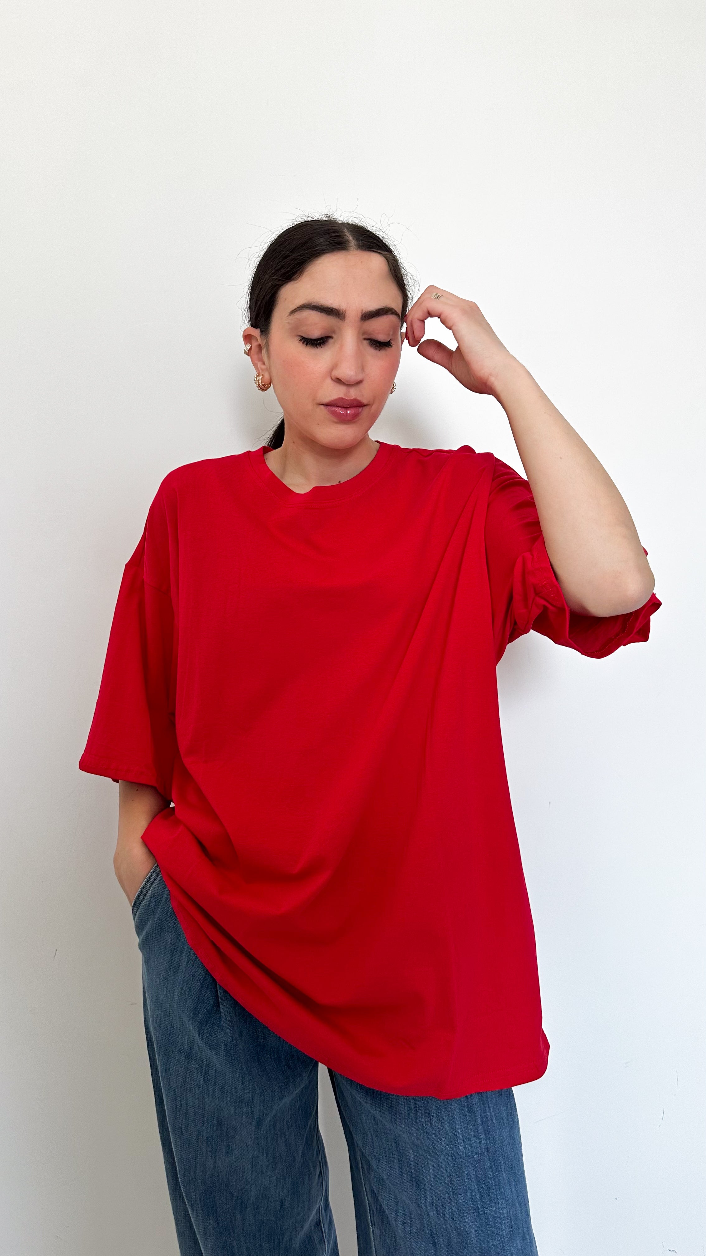 T-Shirt Basic Over Rossa