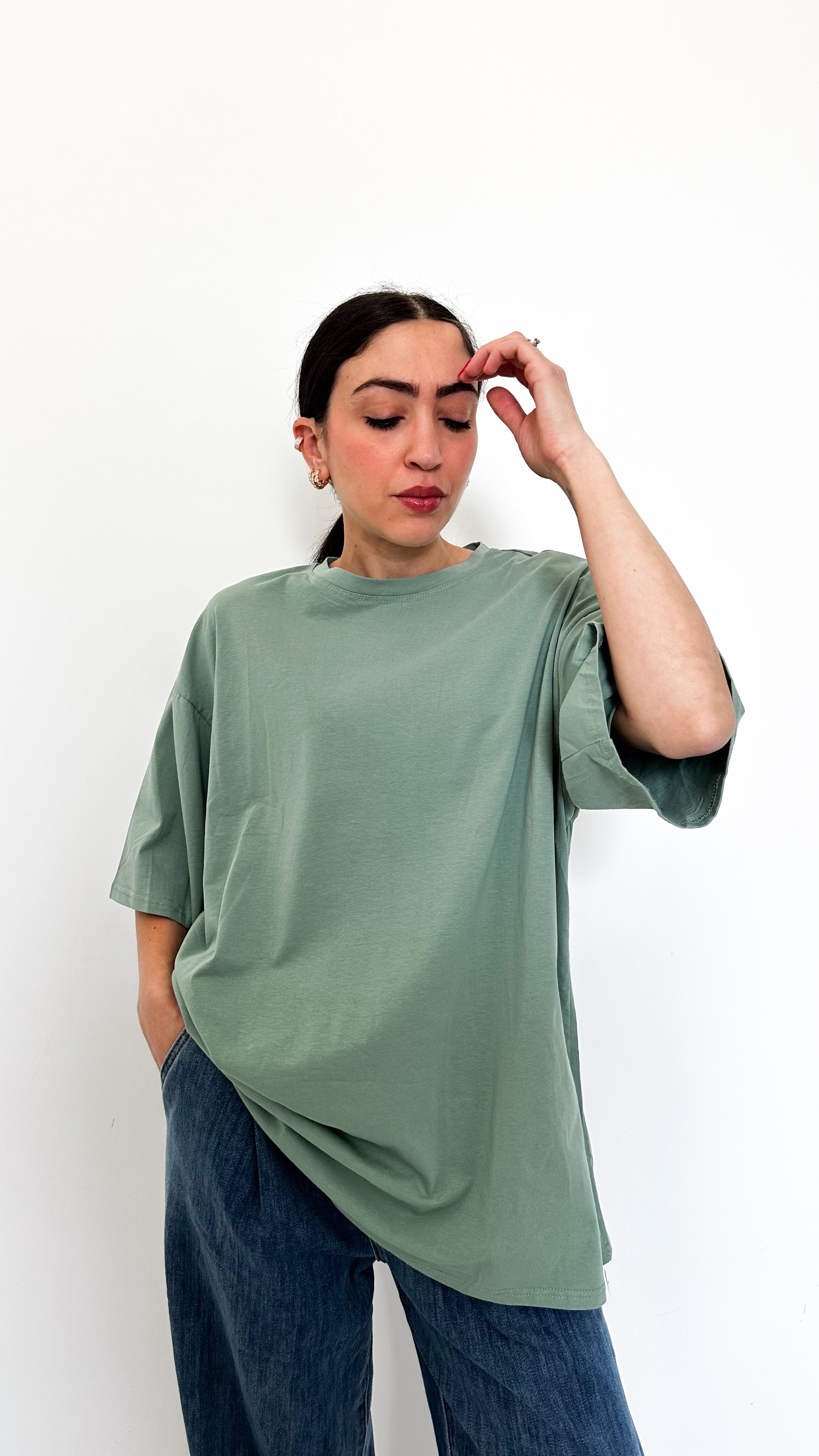 T-Shirt Basic Over Verde