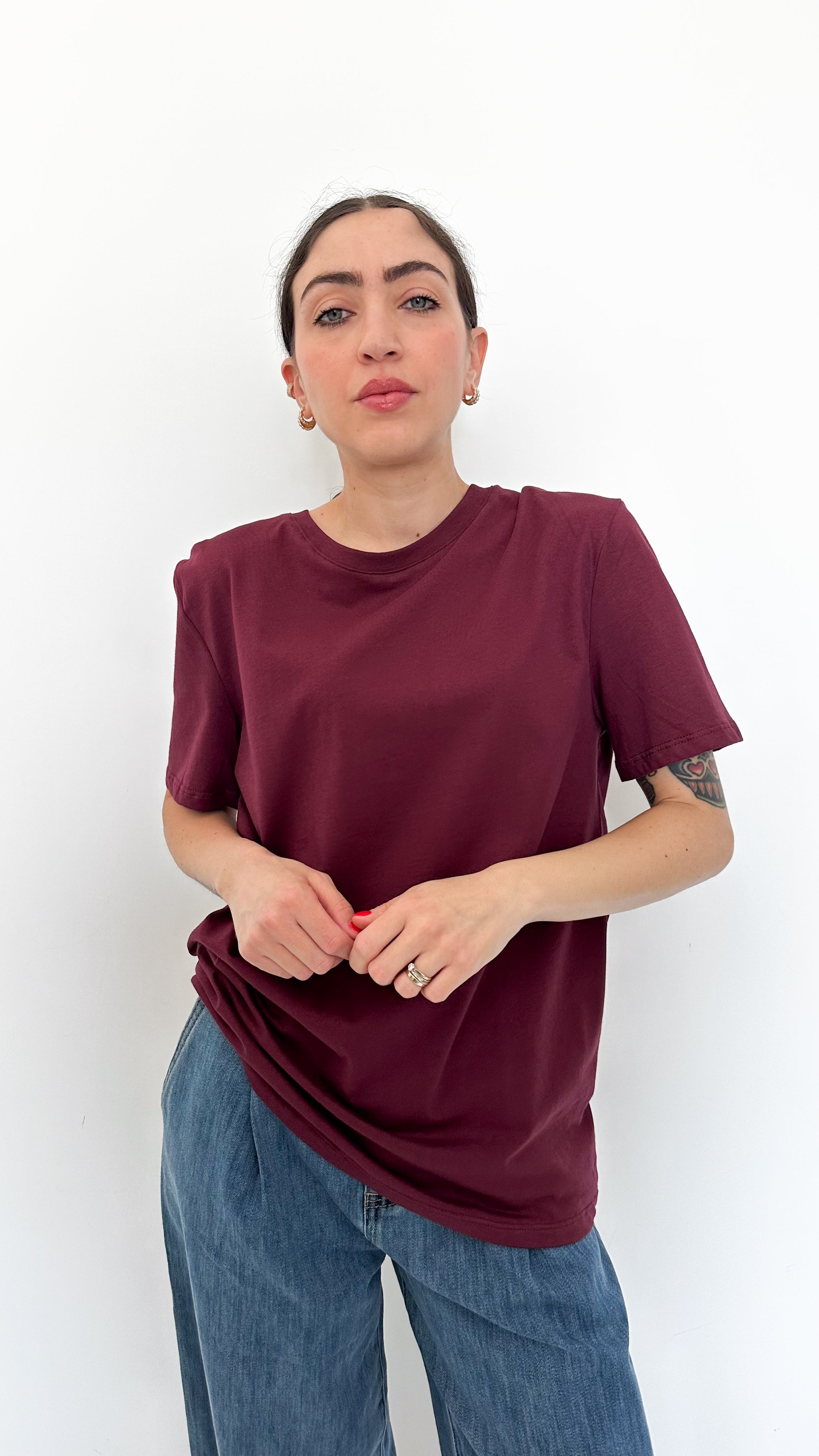 T-Shirt Bordeaux By Lumina