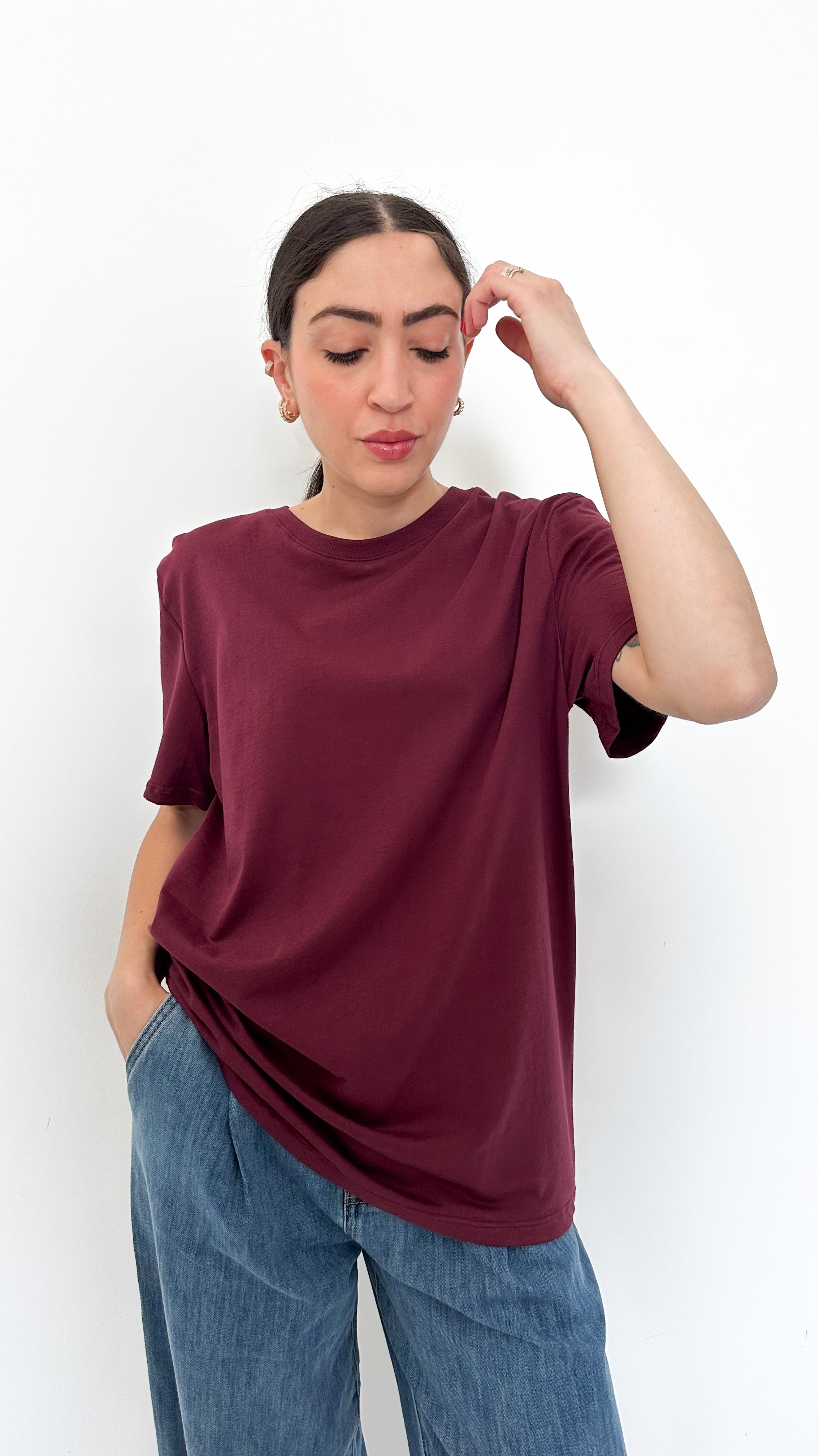 T-Shirt Bordeaux By Lumina