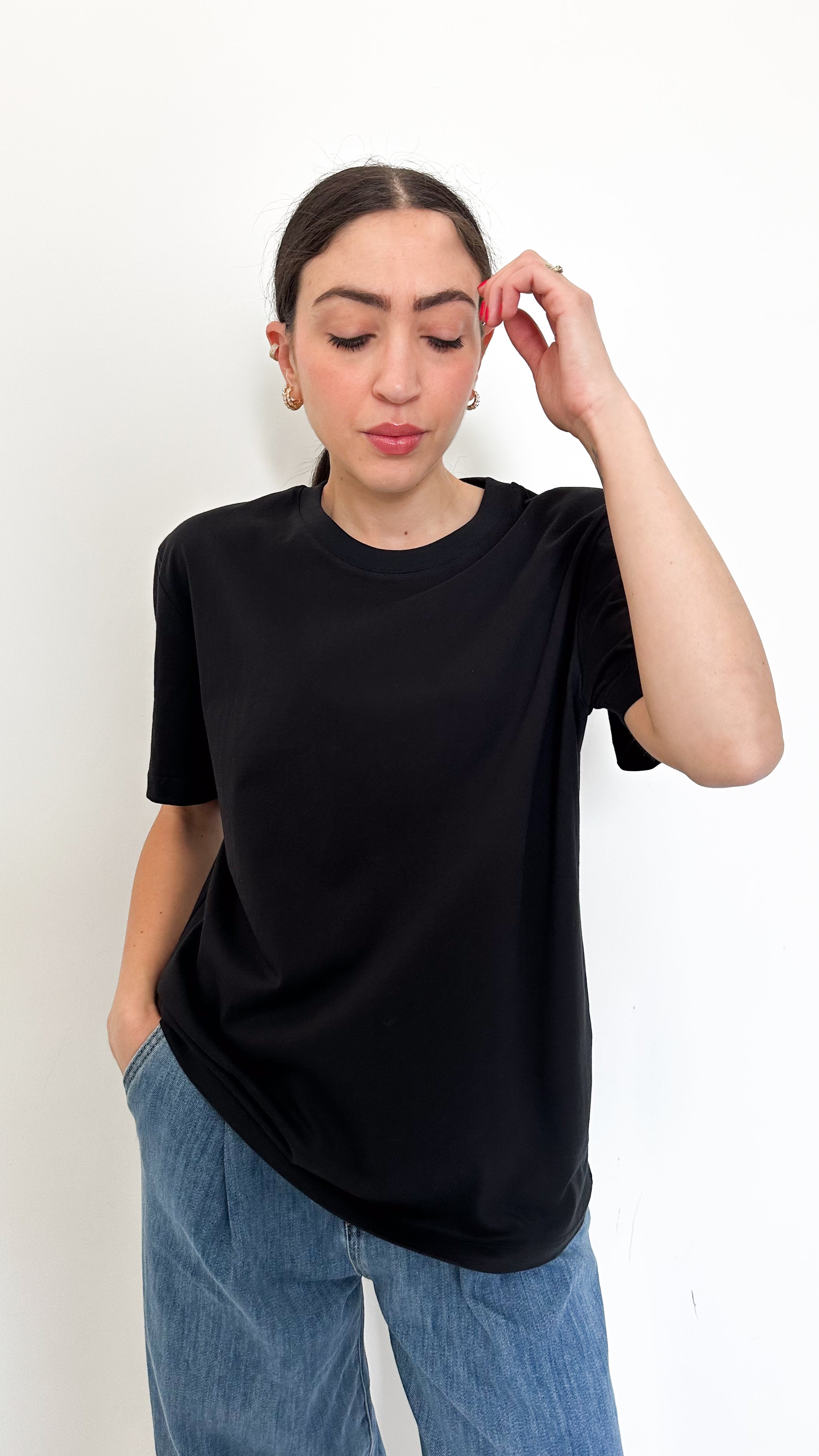T-Shirt Nera By Lumina