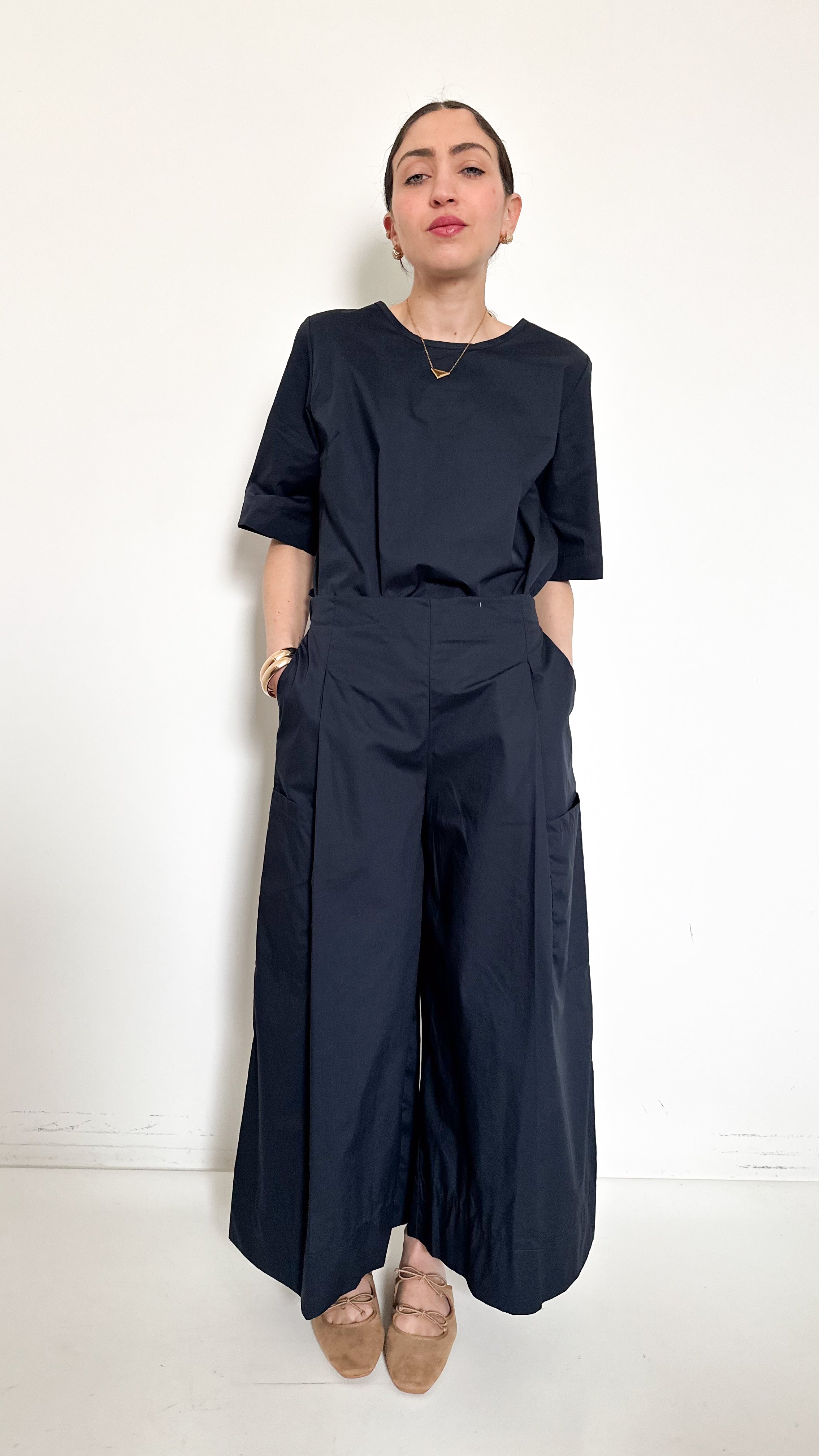 Coordinato Blu In Cotone