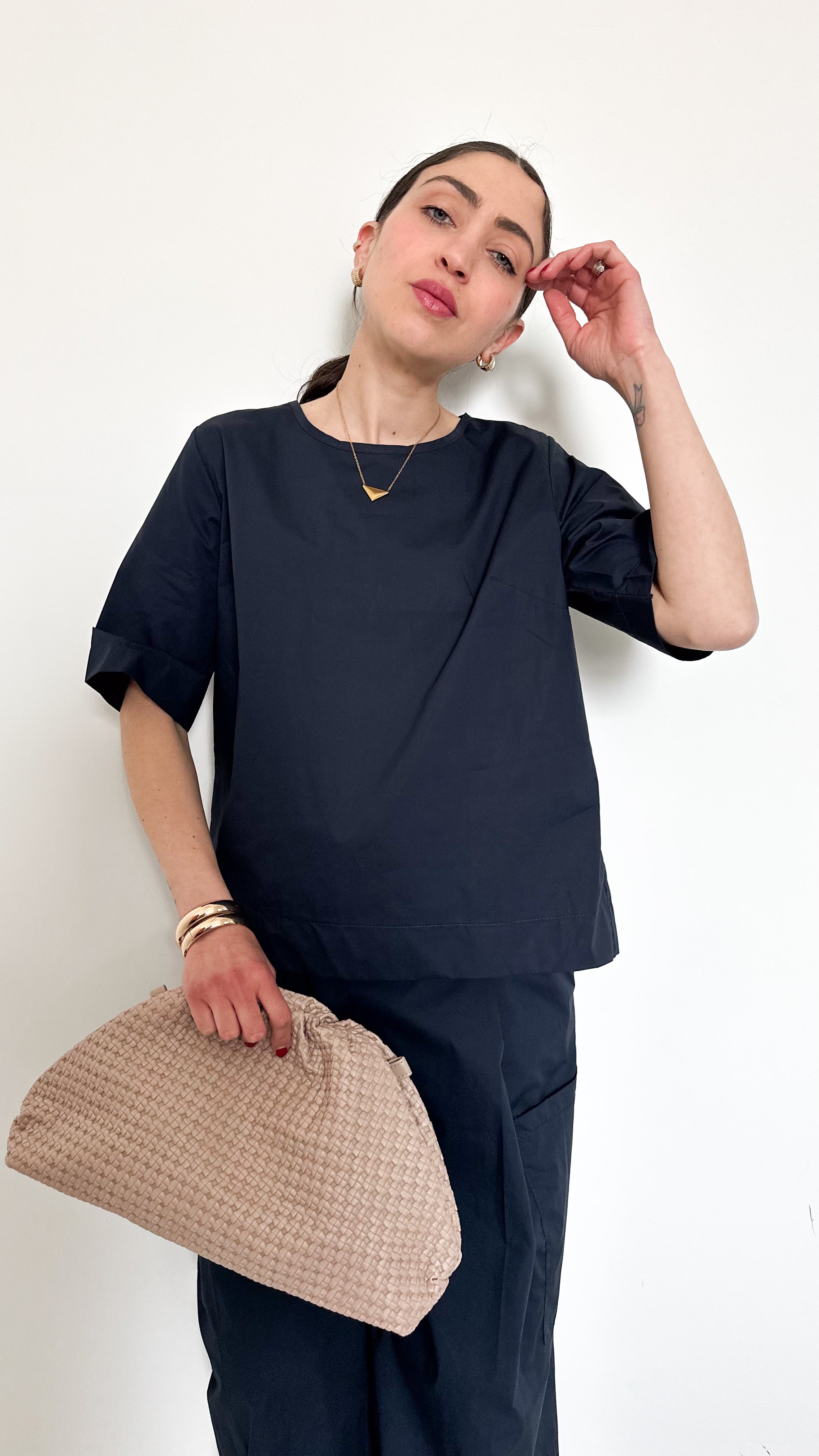 Coordinato Blu In Cotone