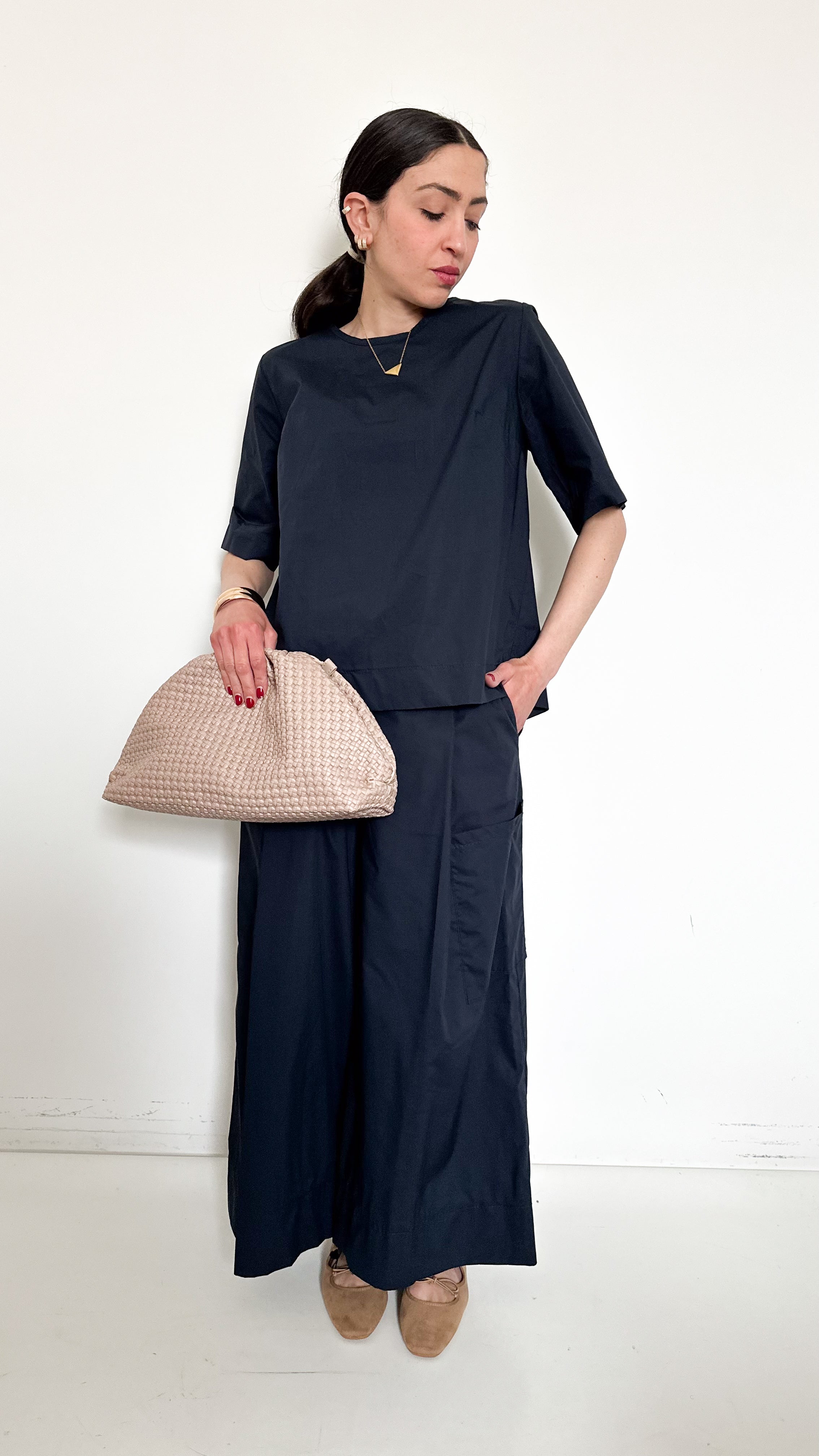 Coordinato Blu In Cotone