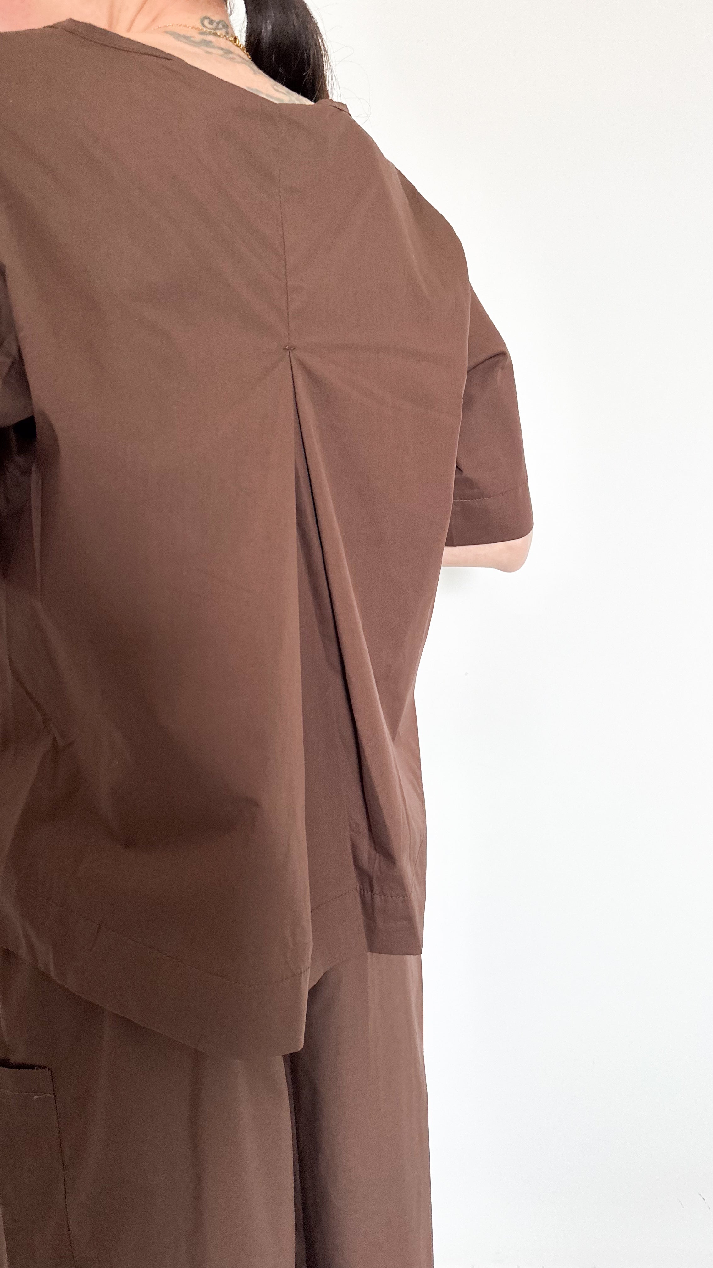 Coordinato Marrone In Cotone