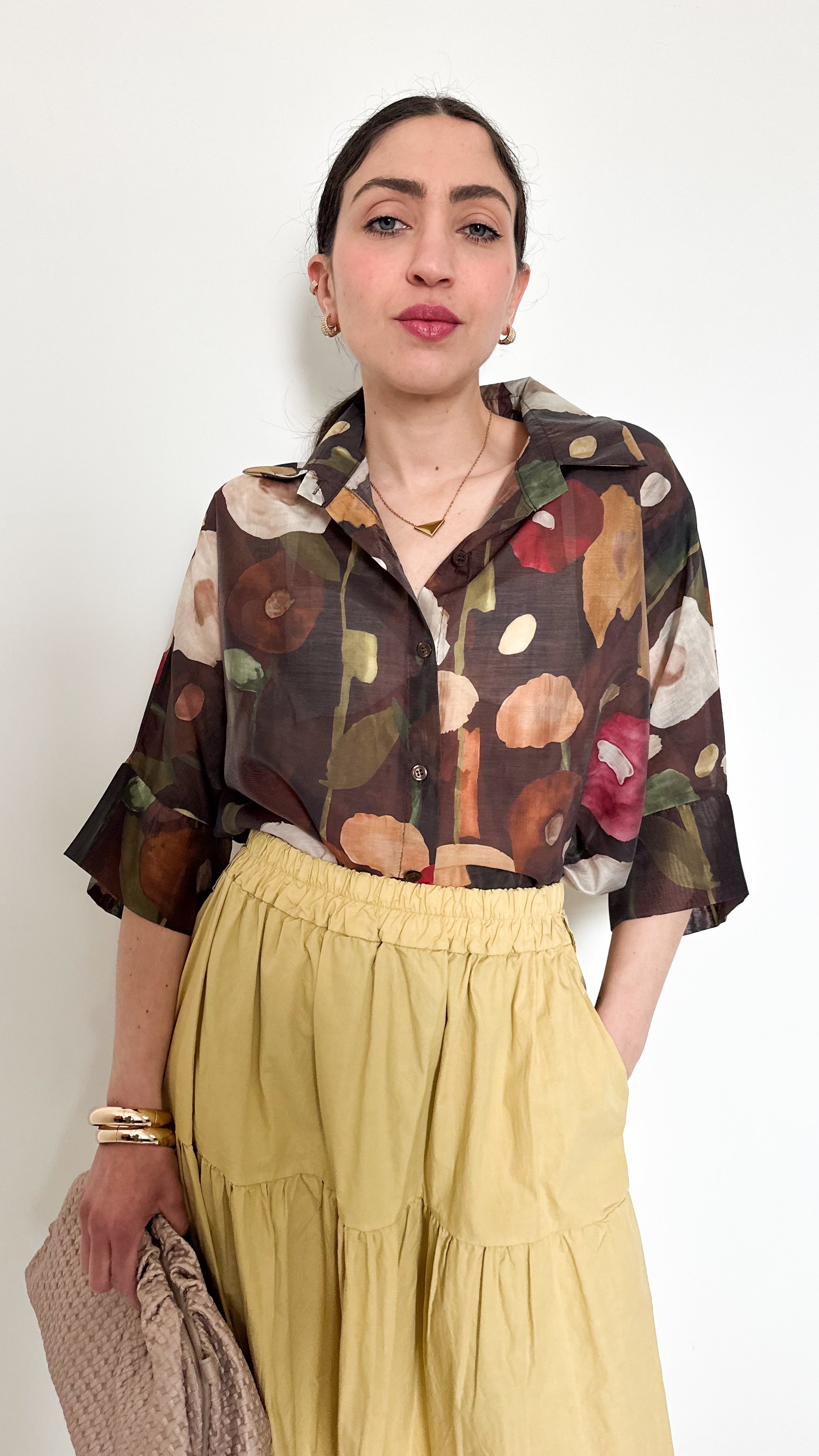 Camicia Velata A Fiori