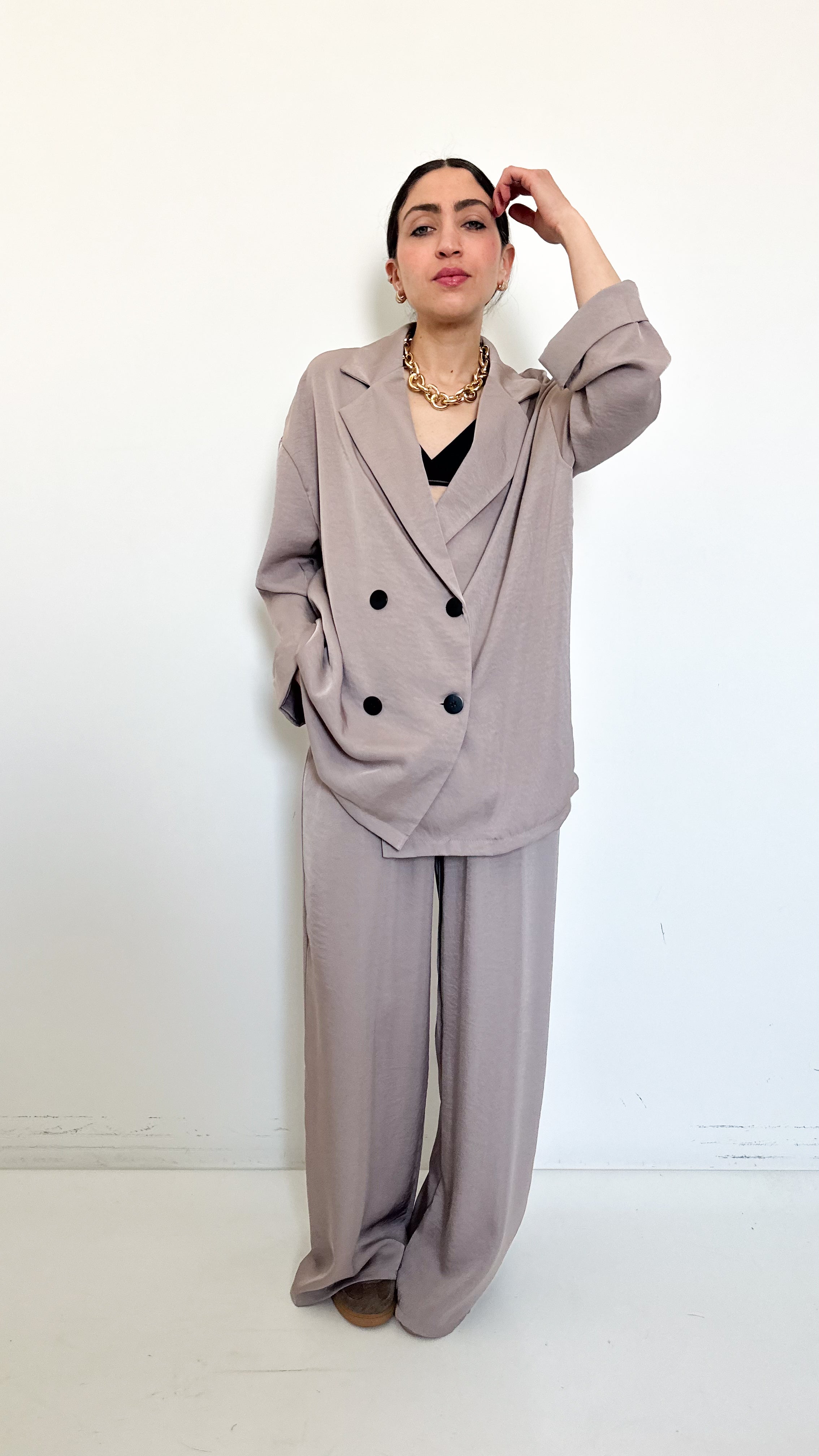 Coordinato Doppiopetto Taupe
