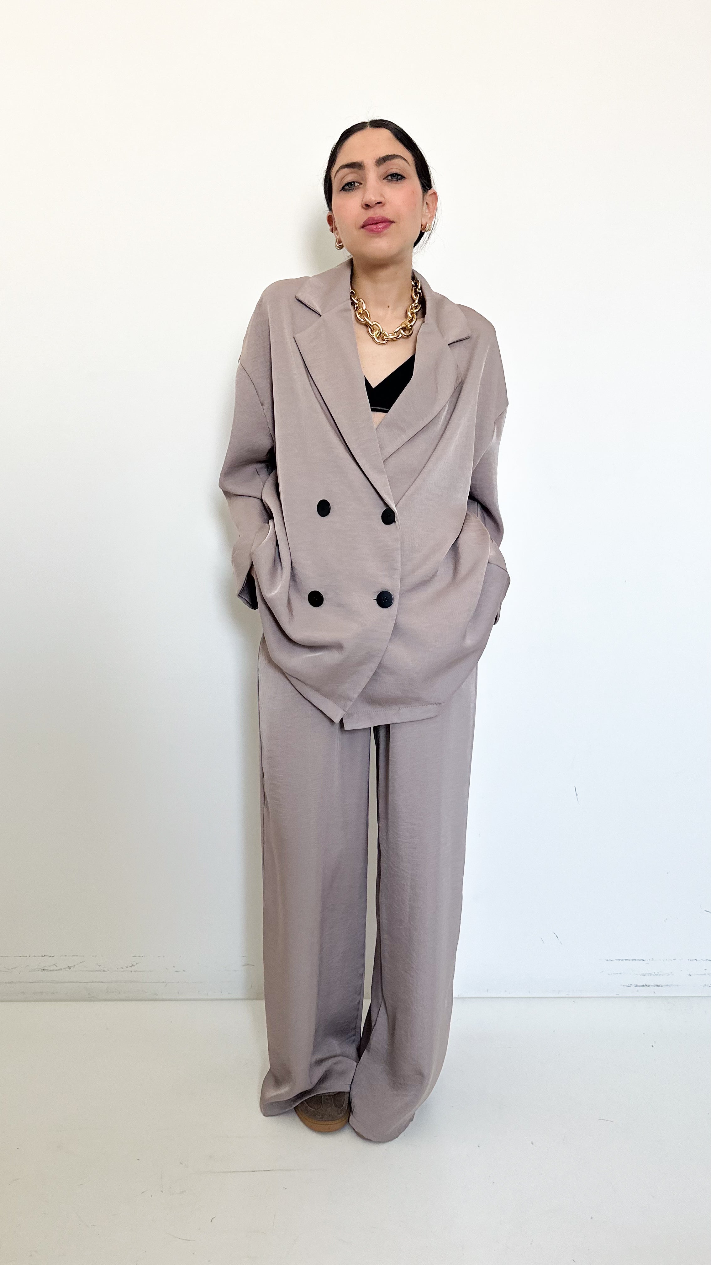 Coordinato Doppiopetto Taupe