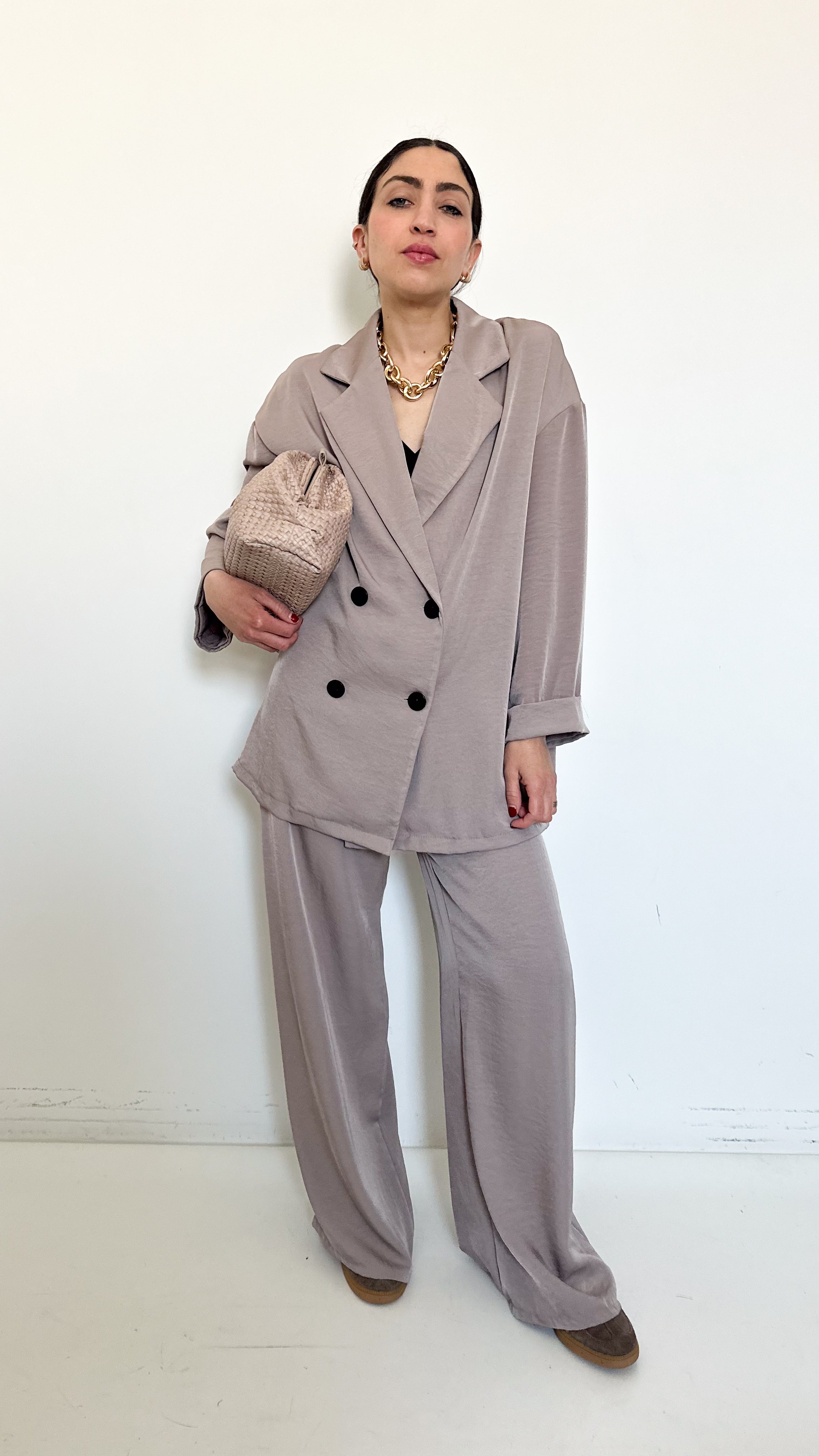 Coordinato Doppiopetto Taupe