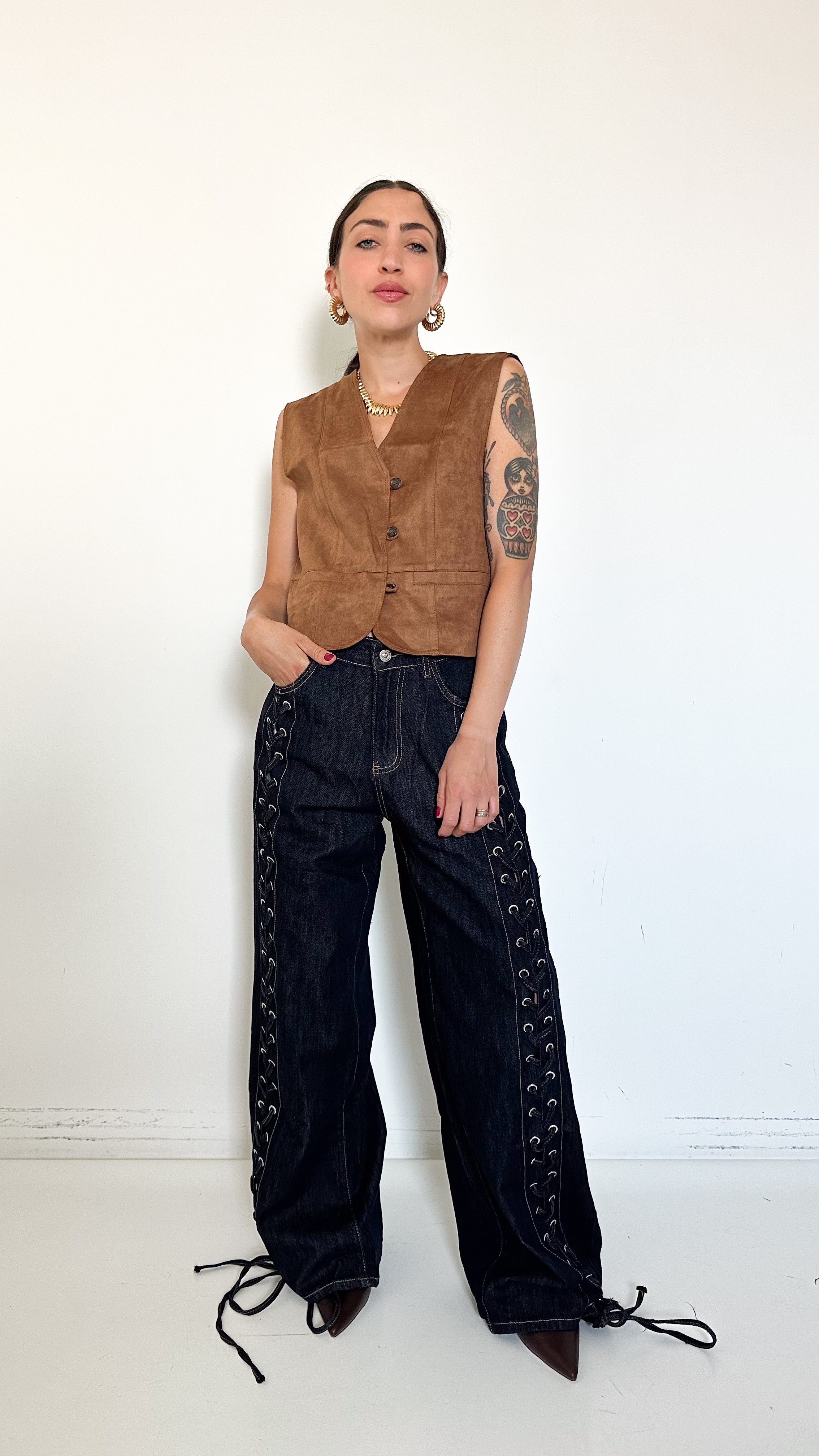 Jeans Con Lacci