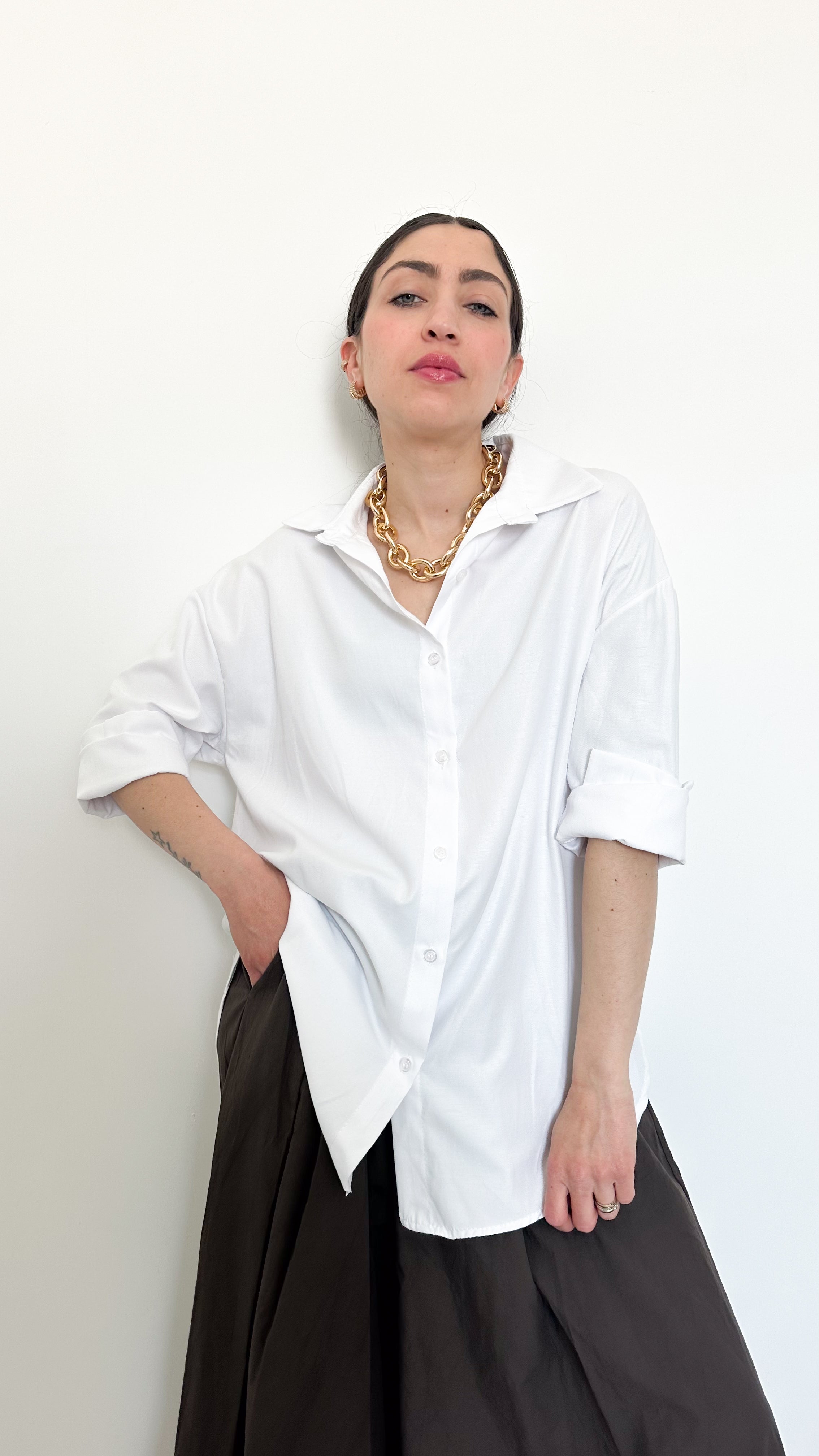 Camicia Over Bianca