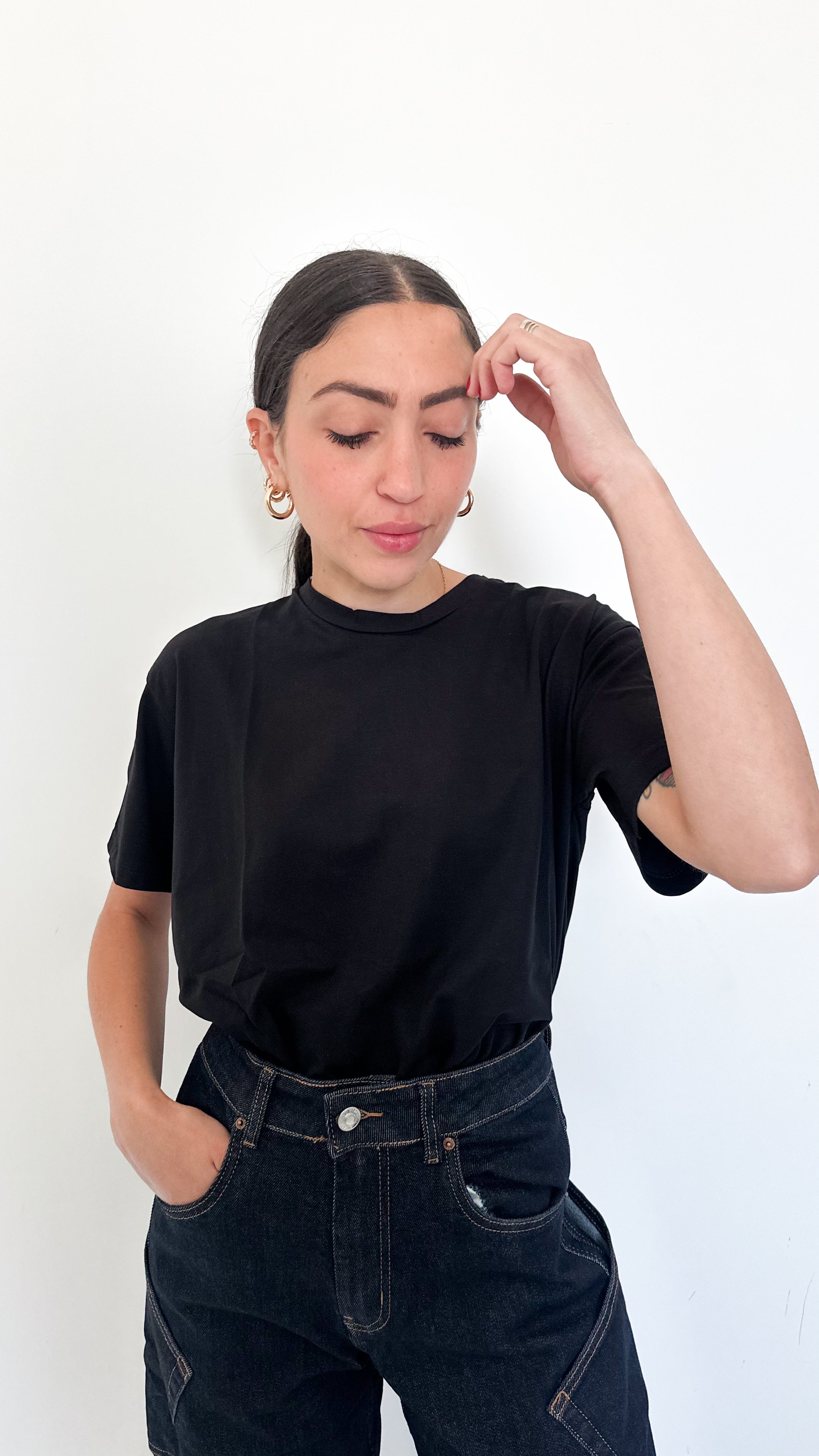 T-Shirt Basic Regular Fit Nera