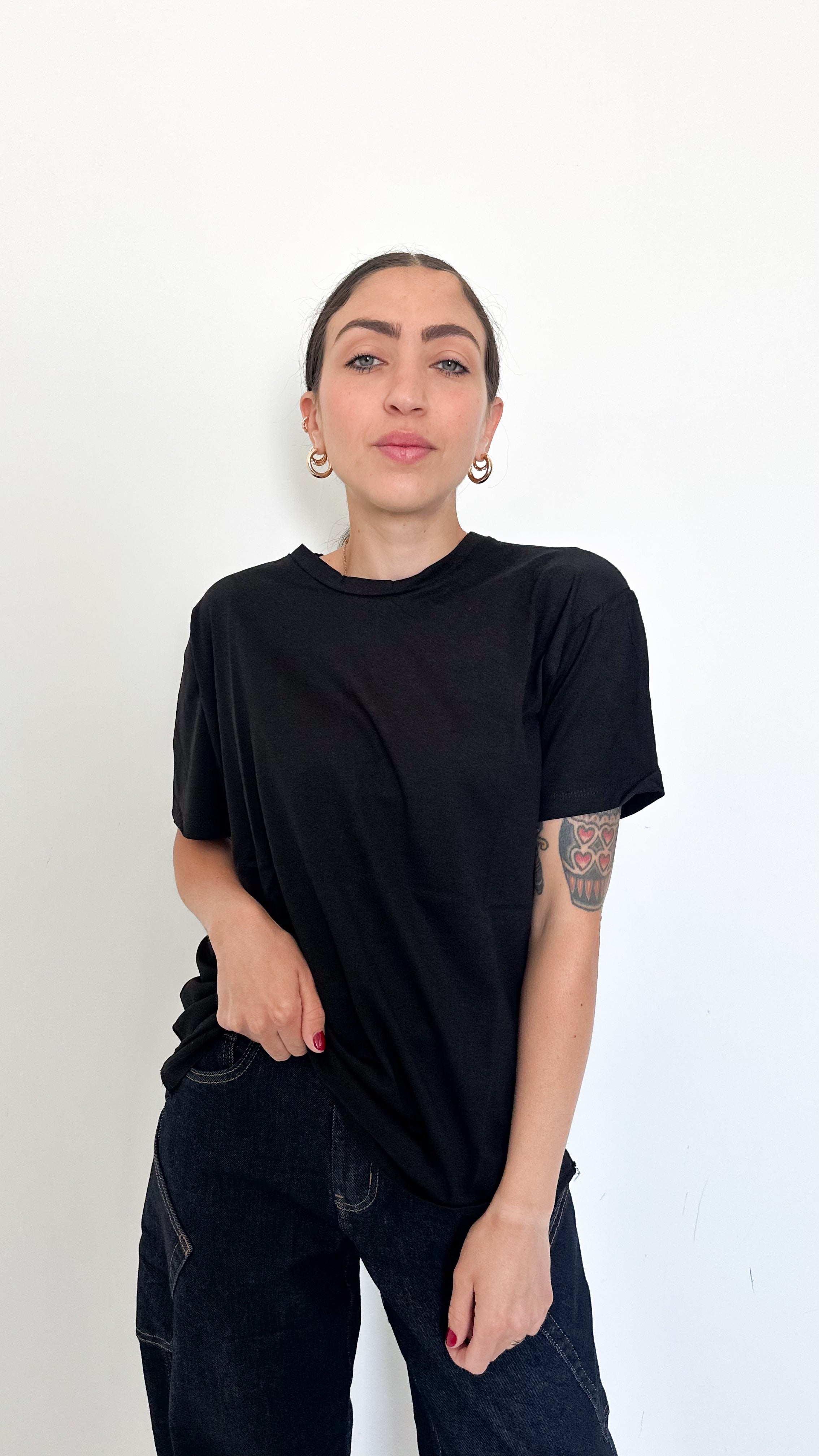 T-Shirt Basic Regular Fit Nera