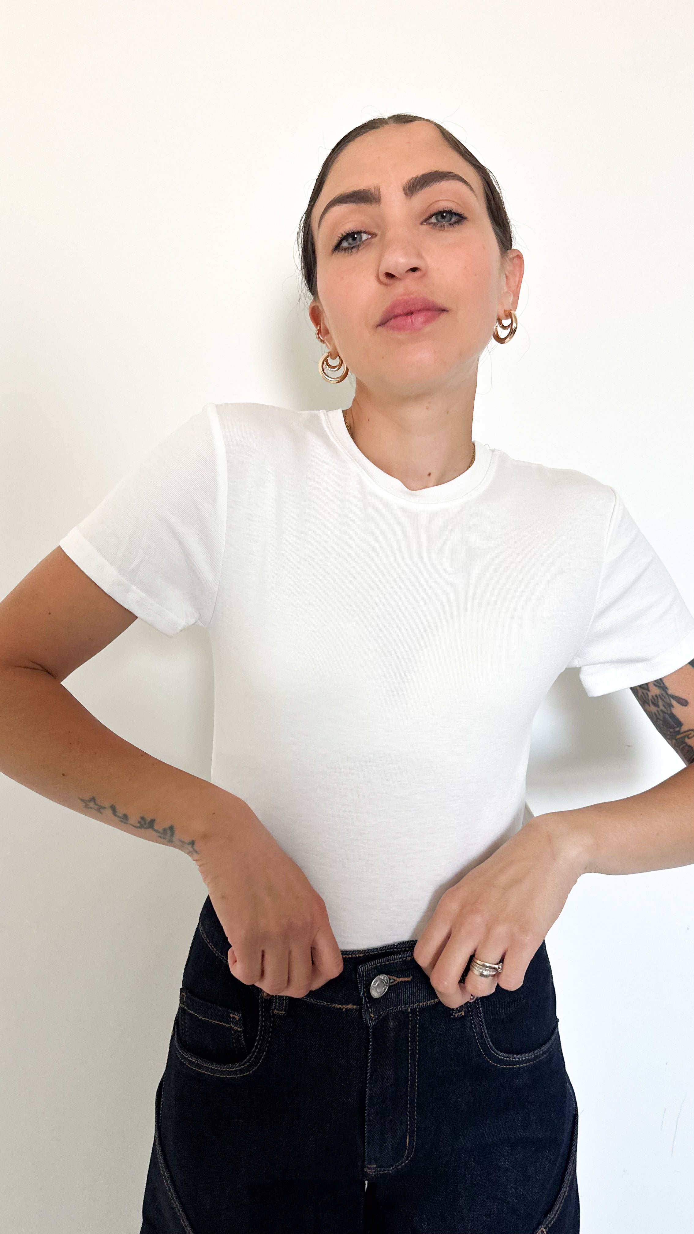 Body Mezza Manica Bianco