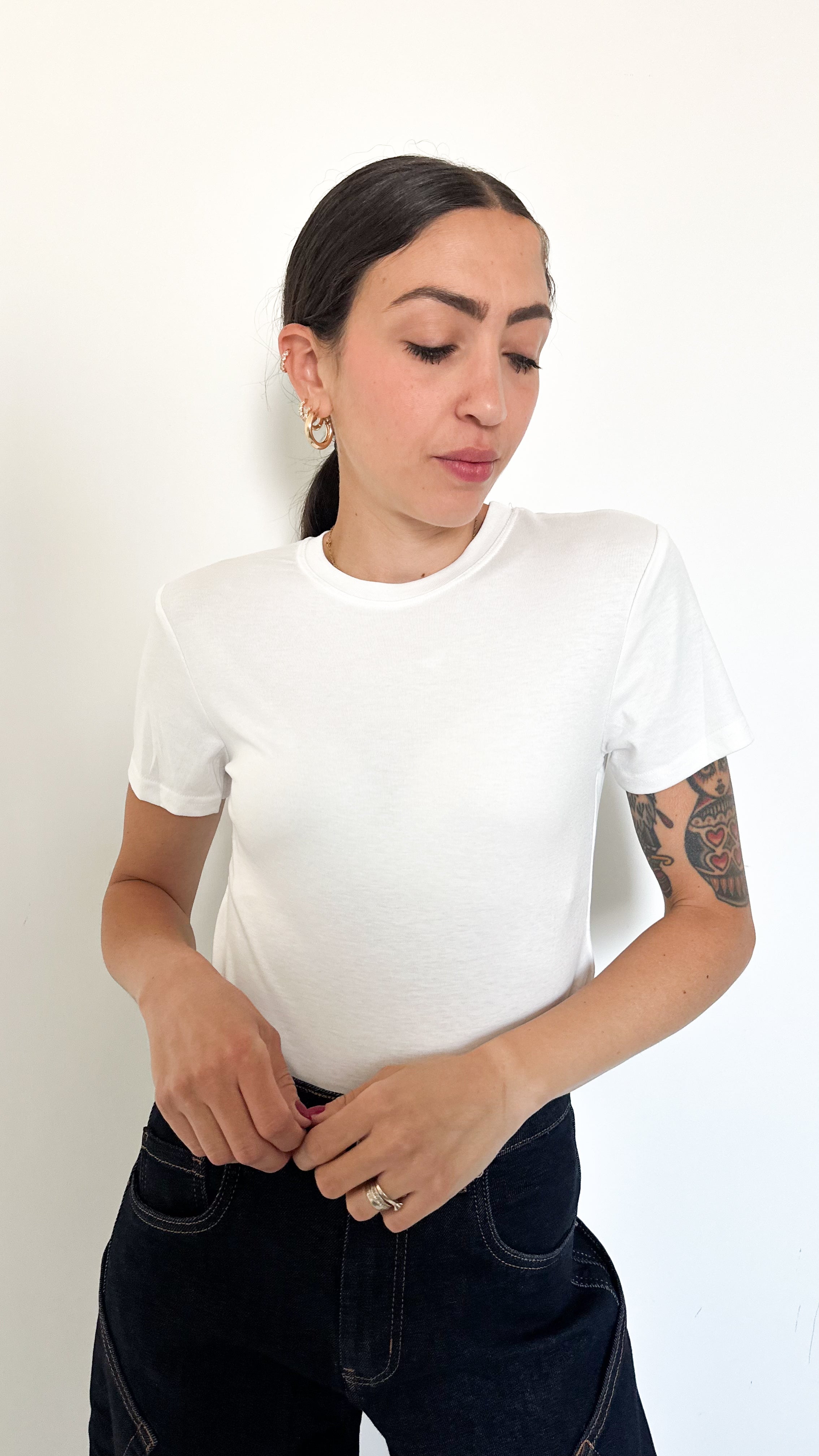 Body Mezza Manica Bianco