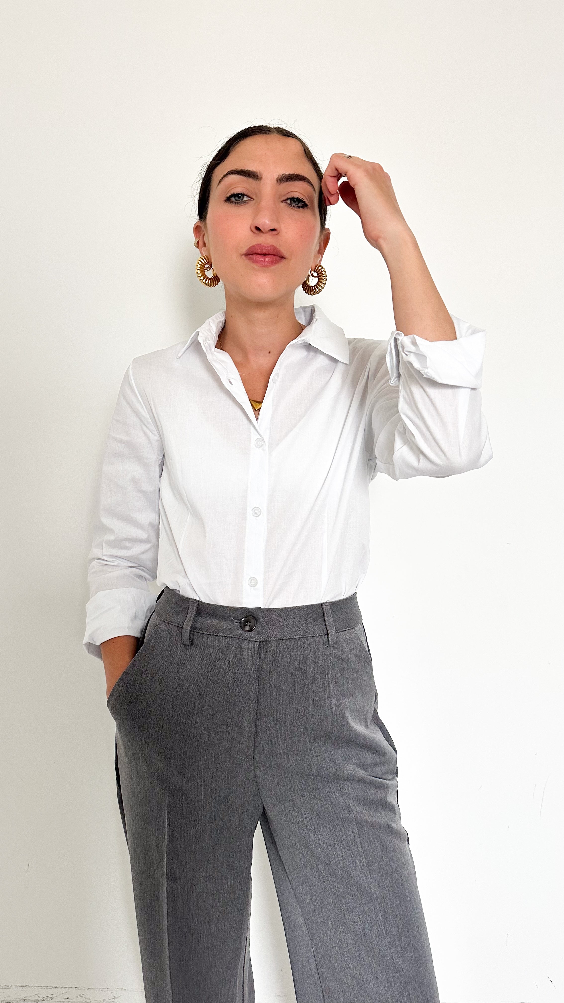 Camicia Basic Bianca
