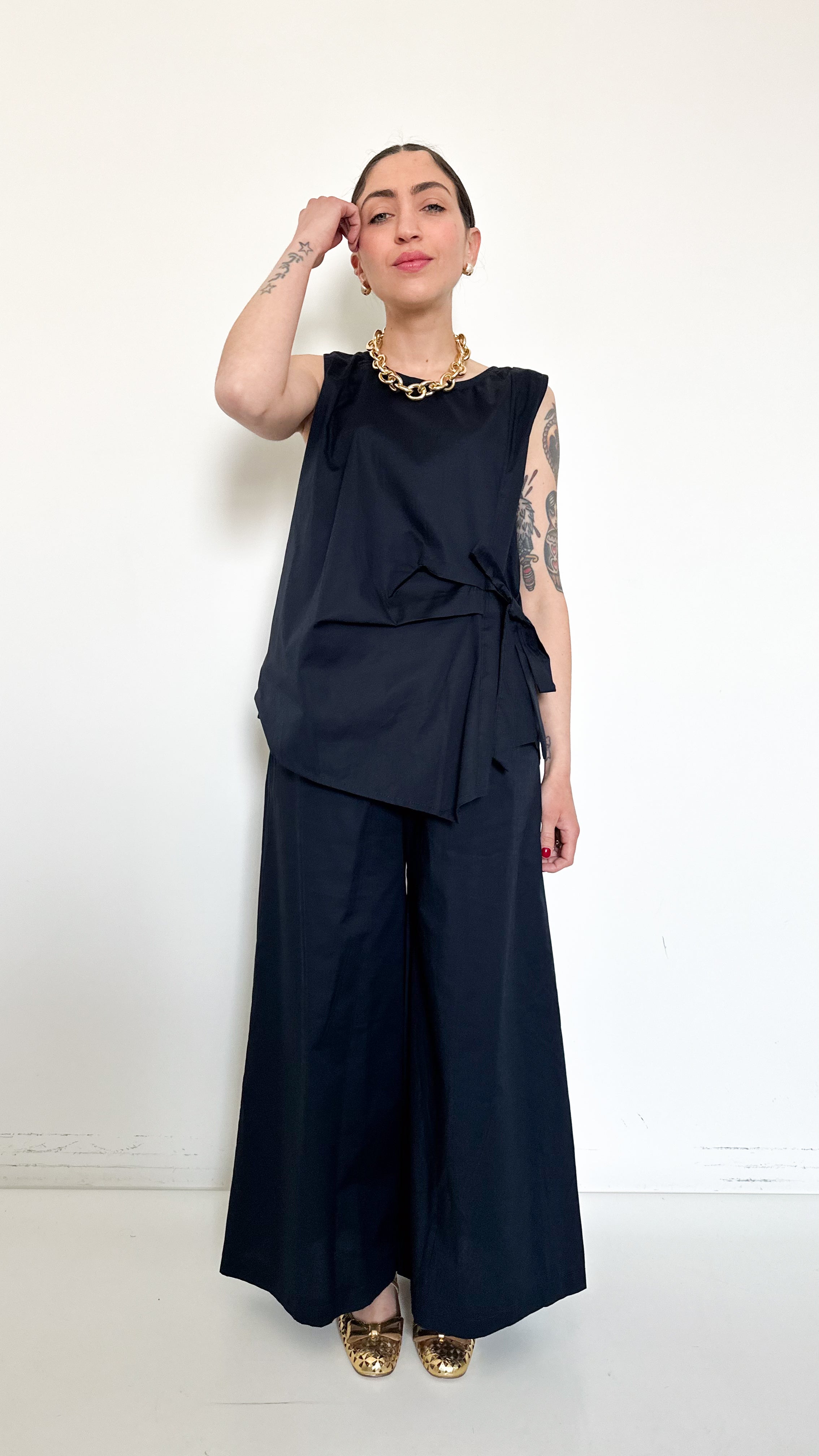 Coordinato Blu  Con Nodo