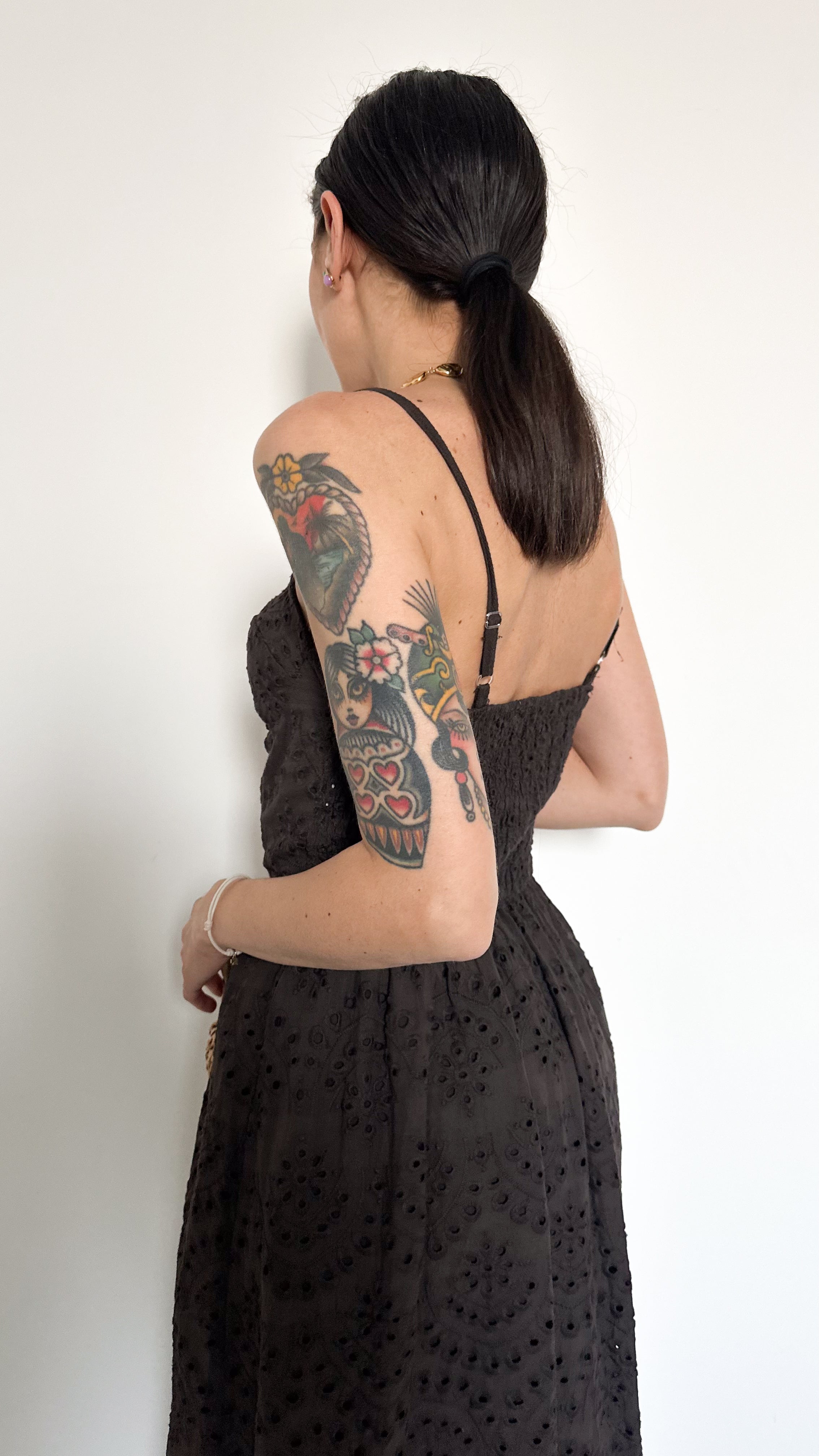 Vestito Marrone In Cotone