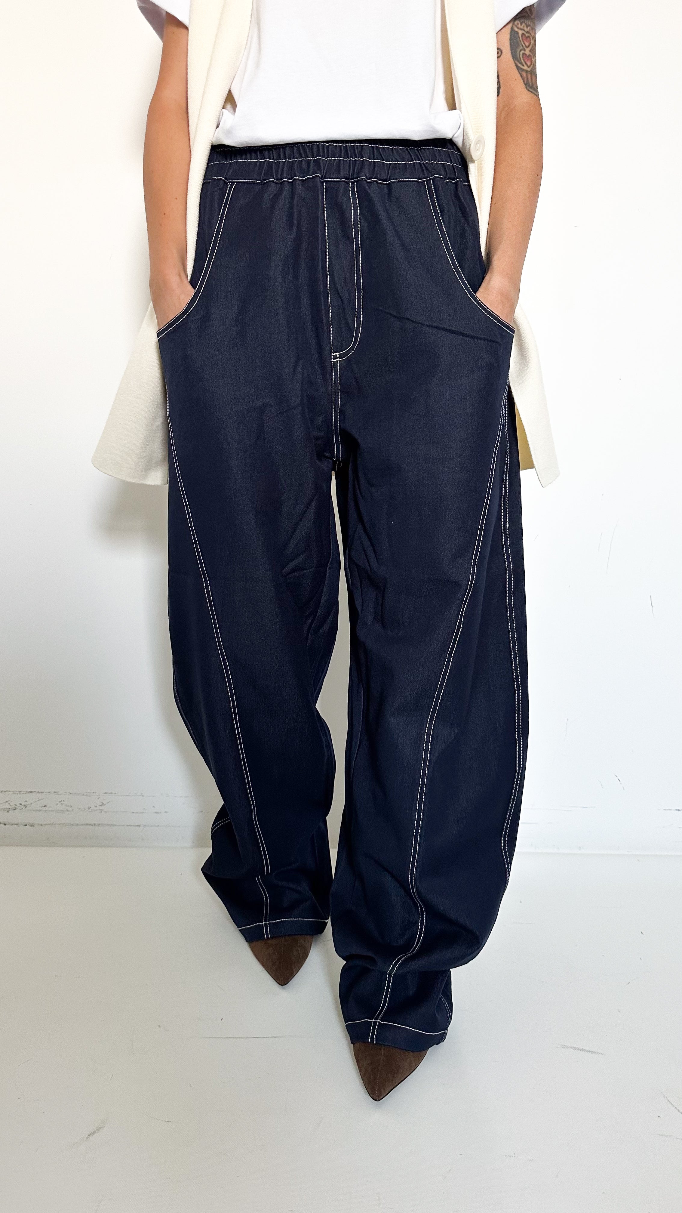 Pantaloni Wide Leg
