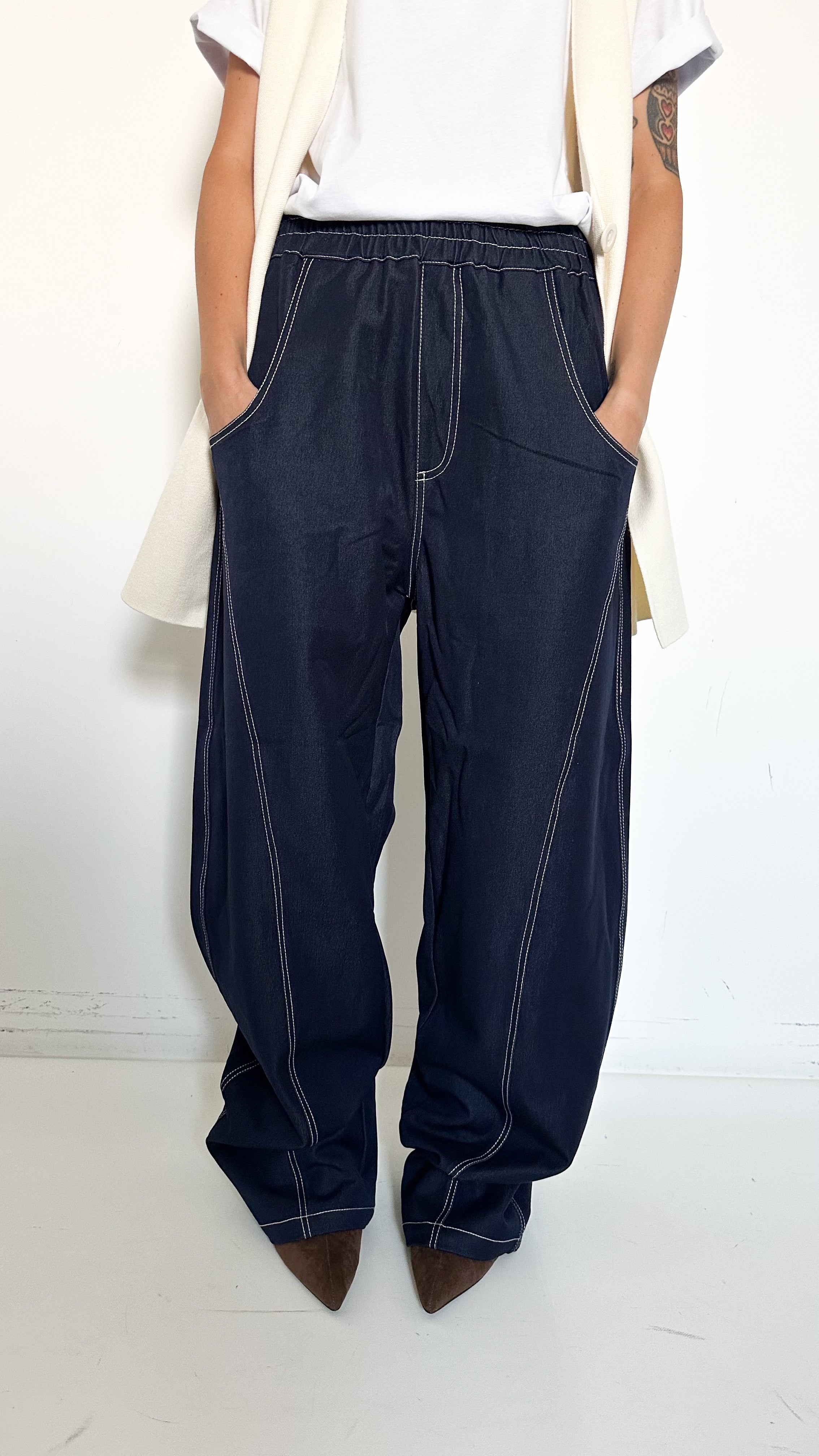 Pantaloni Wide Leg