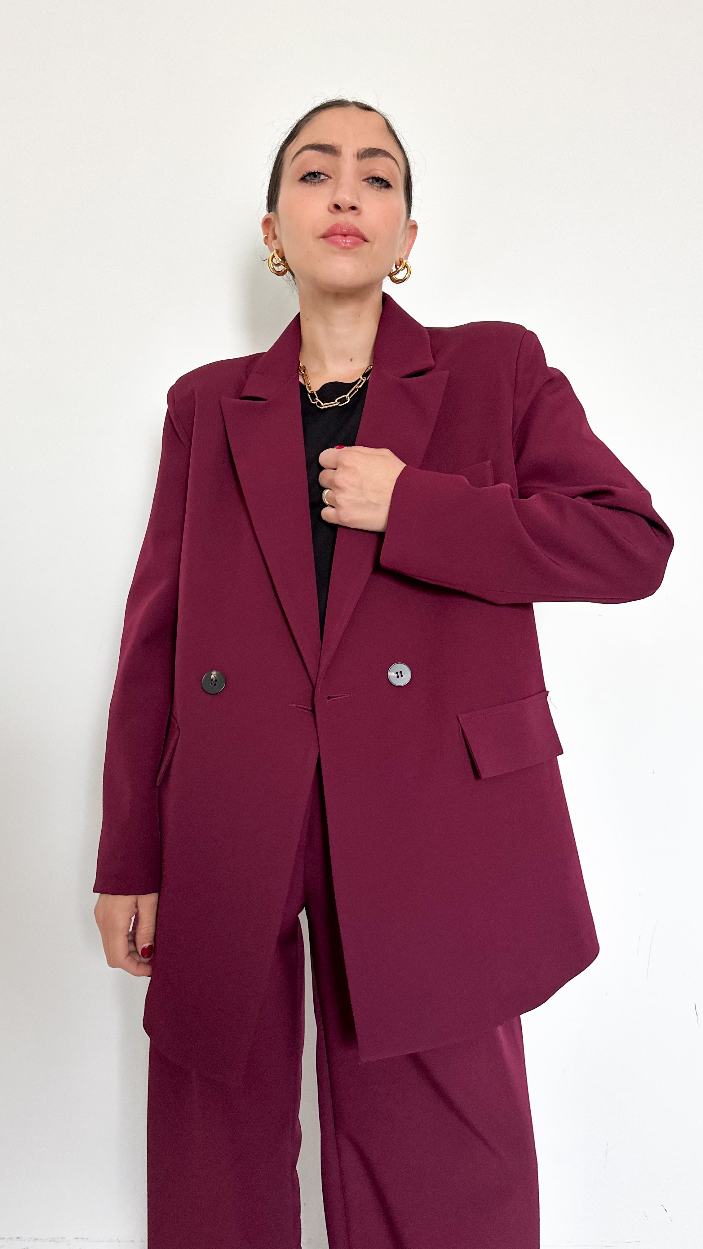Tailleur Doppiopetto Bordeaux