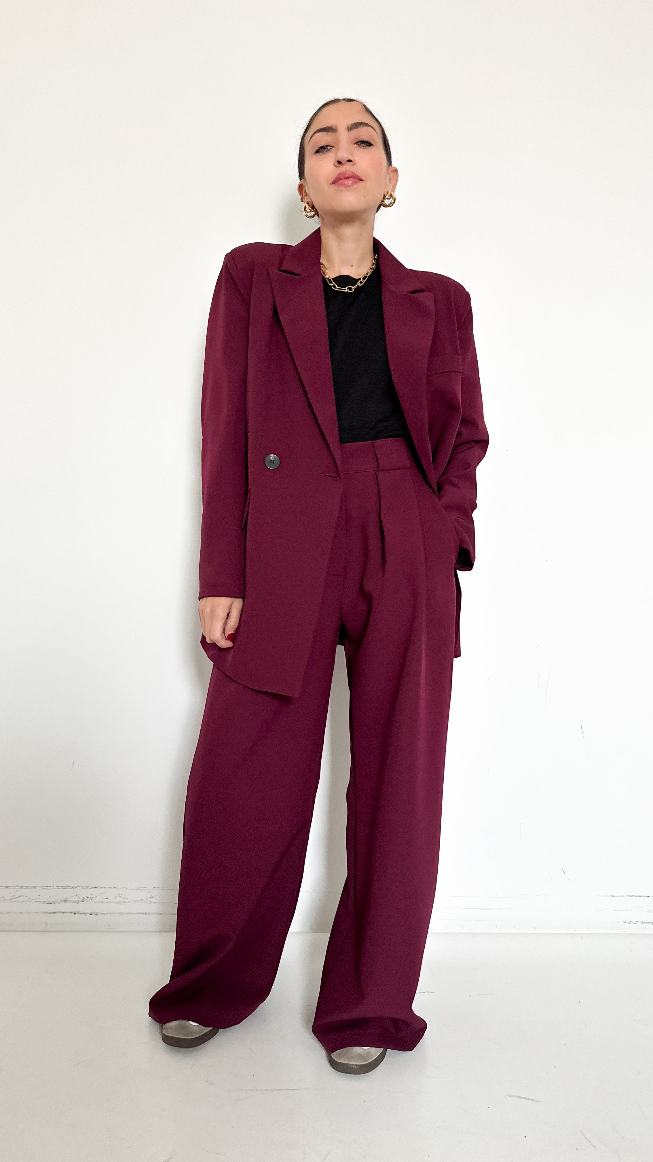 Tailleur Doppiopetto Bordeaux