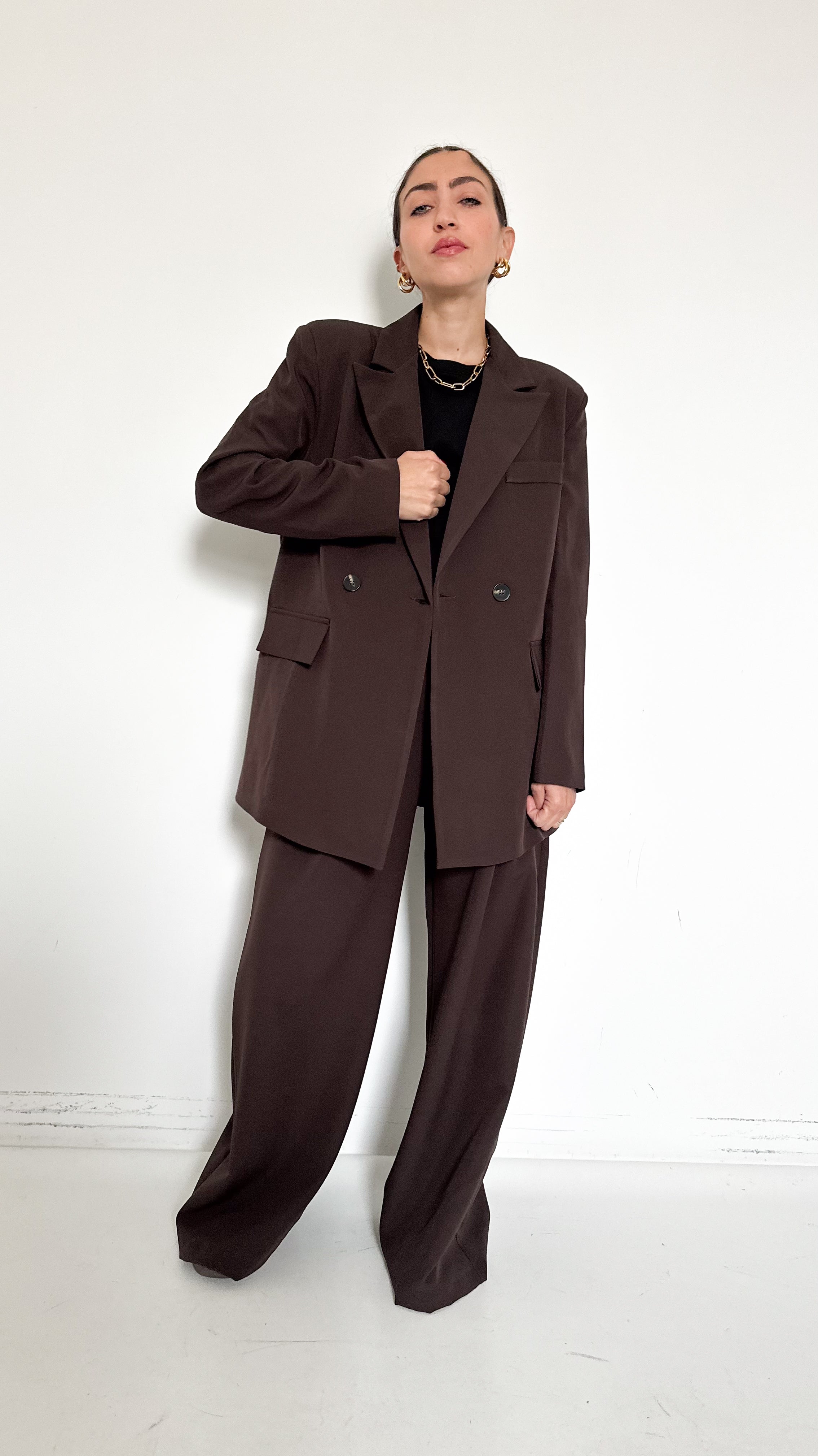 Tailleur Doppiopetto Marrone