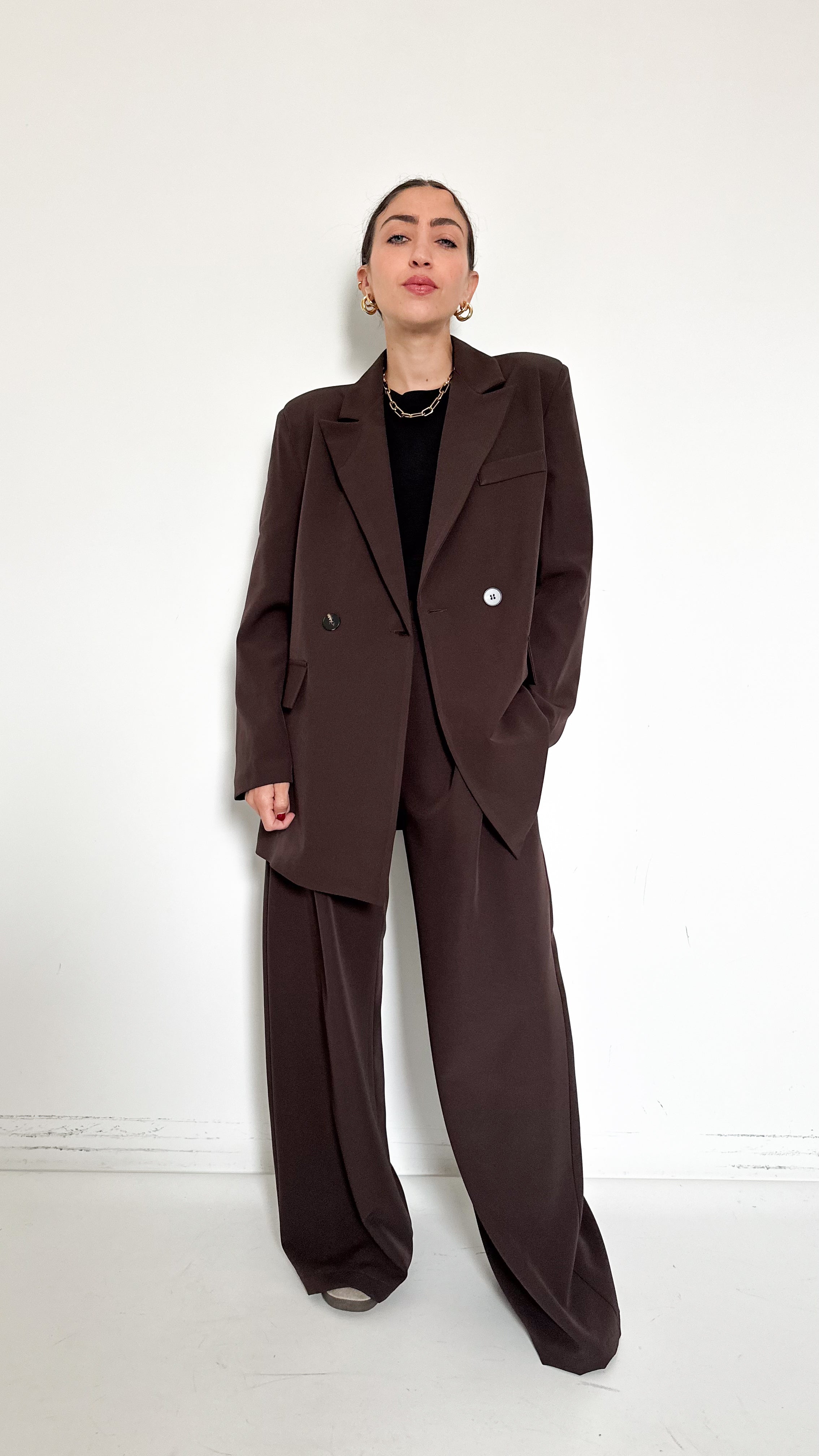 Tailleur Doppiopetto Marrone