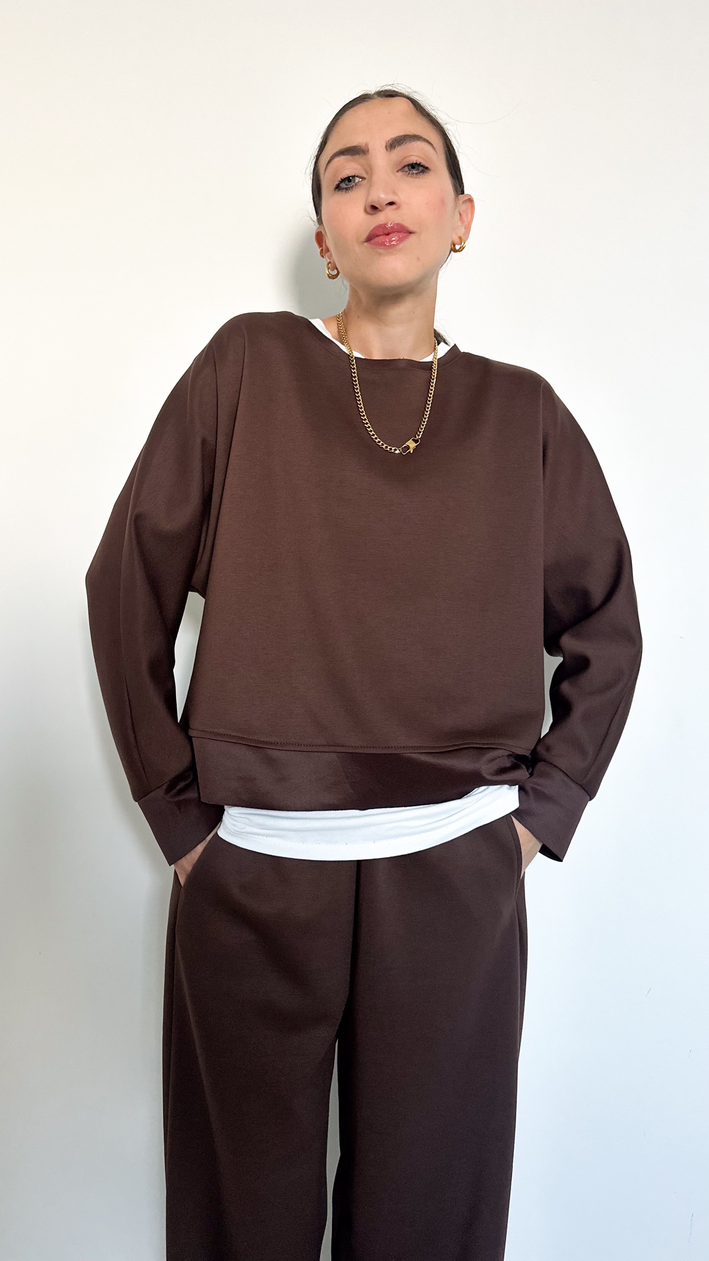 Coordinato Work Marrone